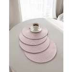 Салфетки сервировочные 4 шт. DeNASTIA D32 см 100%ПП лиловый E000651