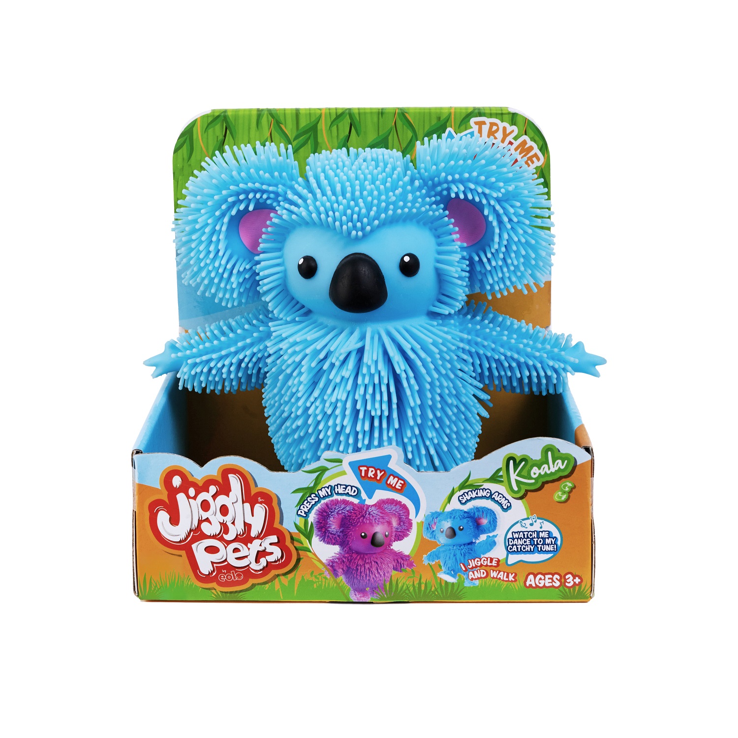 Игрушка мягкая Jiggly Pets мишка 16.5 см - фото 4