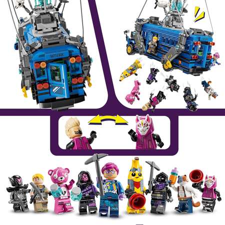 Конструктор LEGO Fortnite Боевой автобус блочный