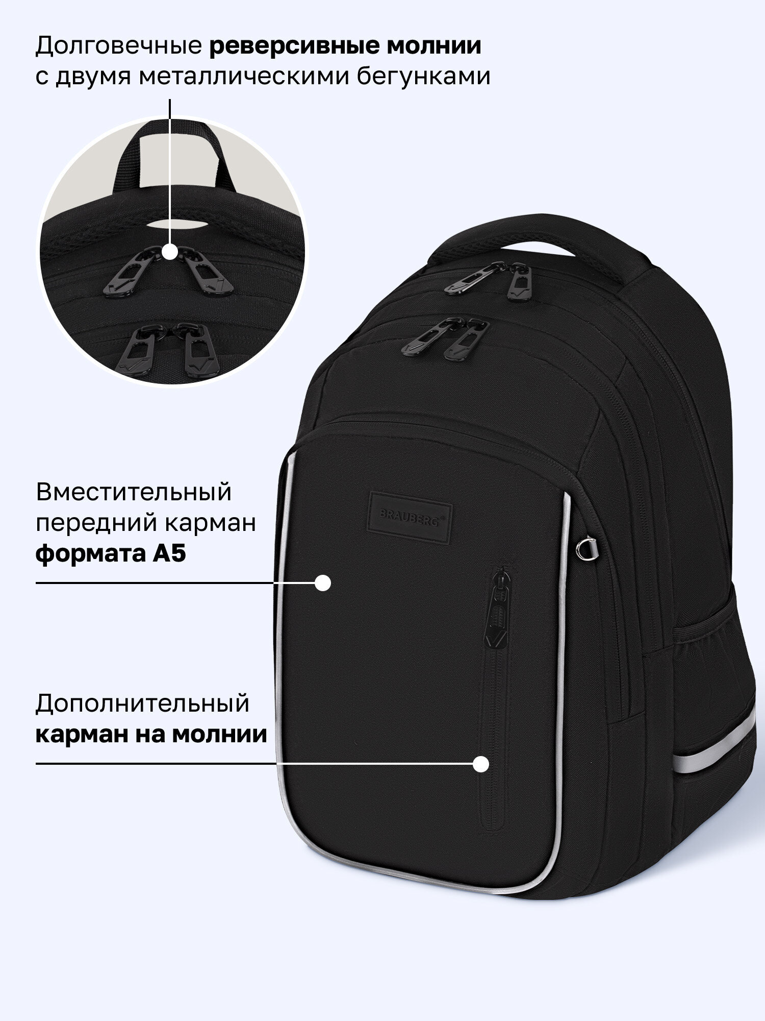 Рюкзак Brauberg темная сторона - фото 6