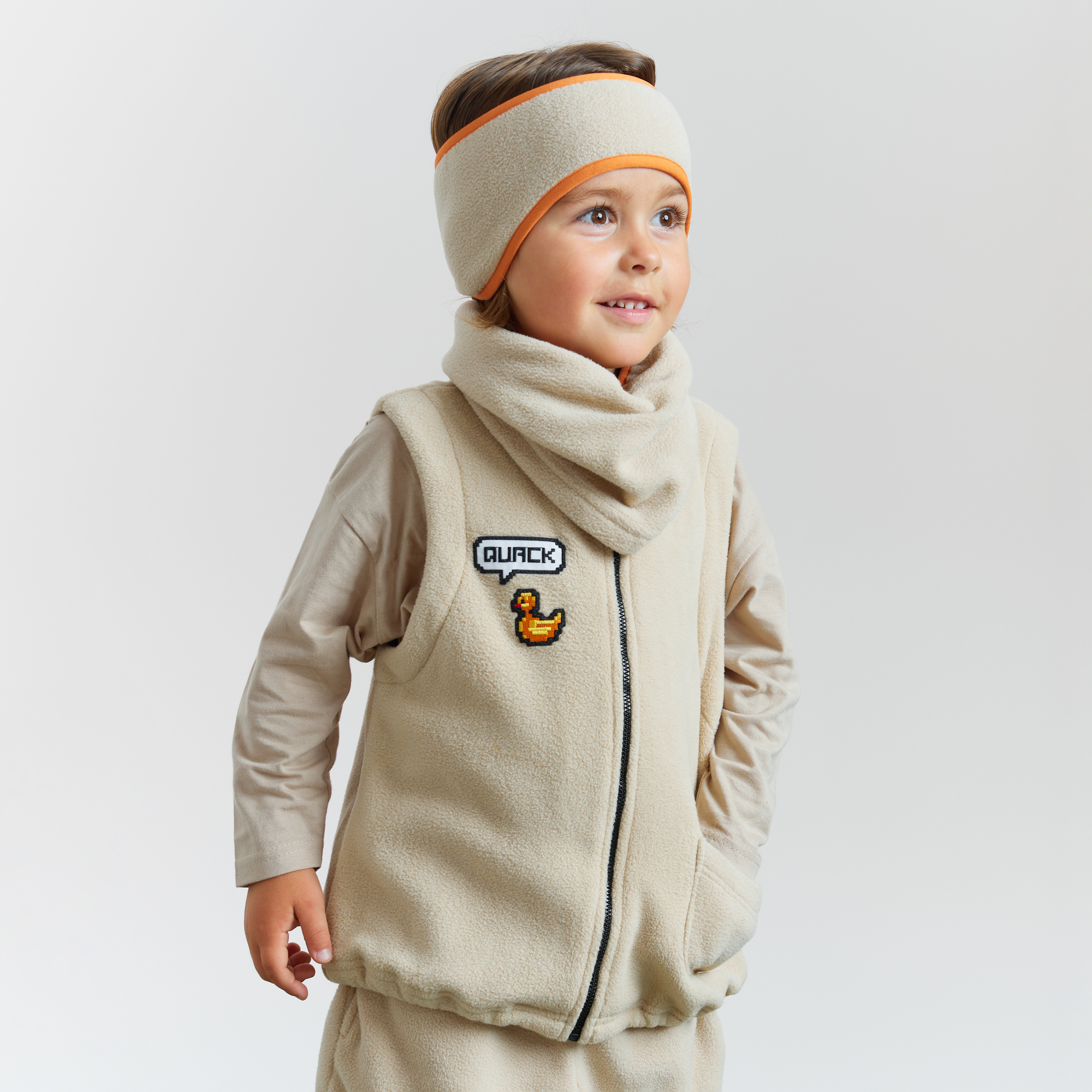 Шарф-снуд Happy Baby 89042_light-beige - фото 6