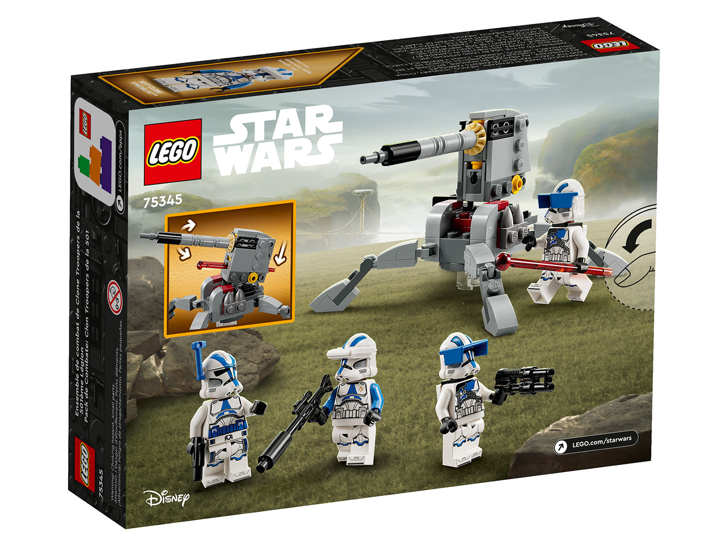 Конструктор LEGO Star Wars Боевой набор клонов 501 легион - фото 8
