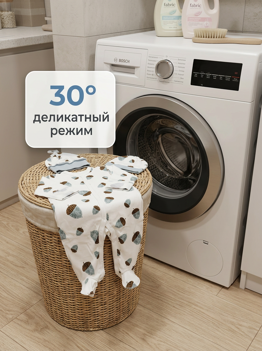 Комбинезон и шапочка Milkymania 1094желуди - фото 13