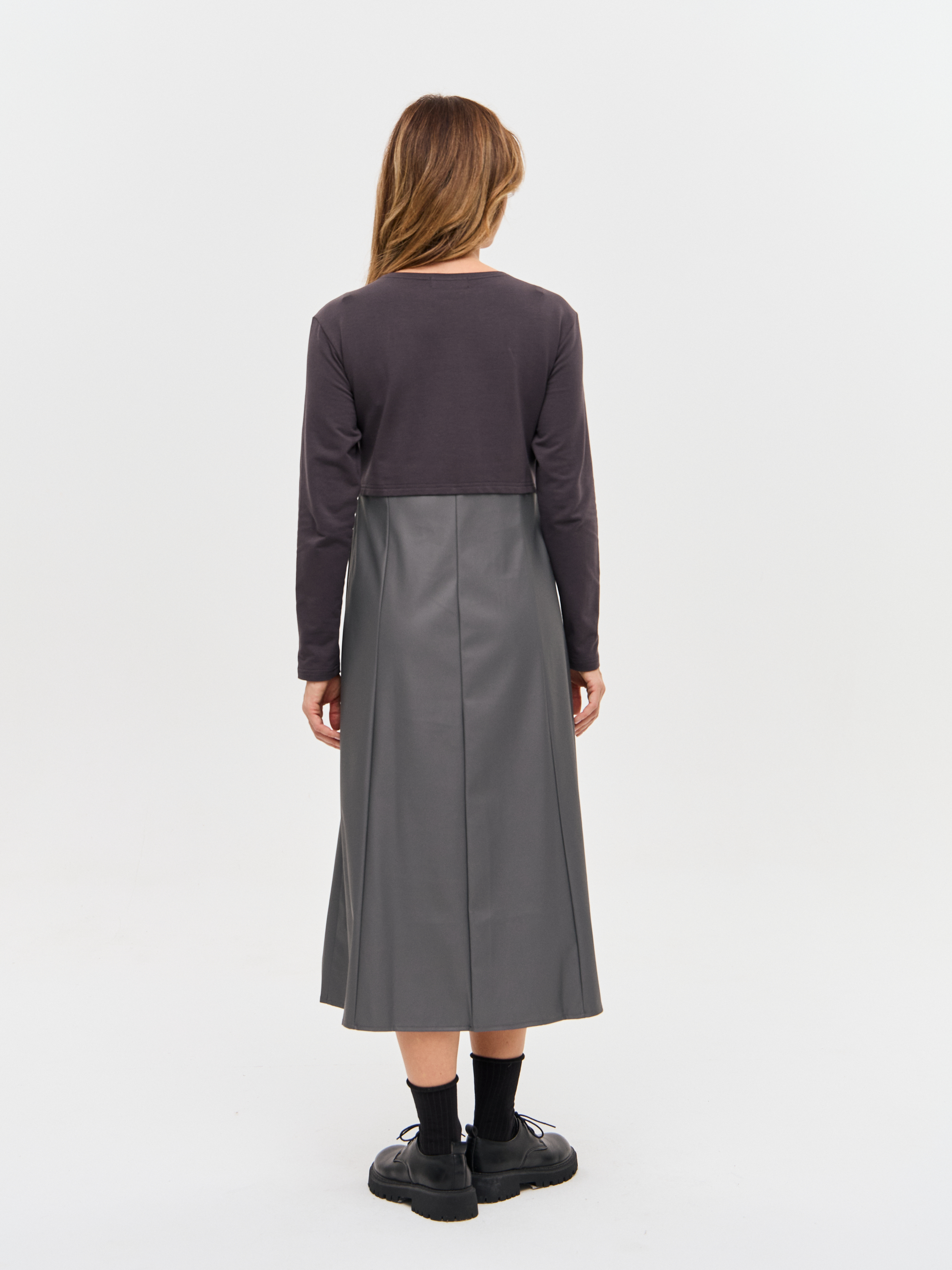 Платье для кормящих Proud Mom ПКОЖ-0500-антрацит - фото 8