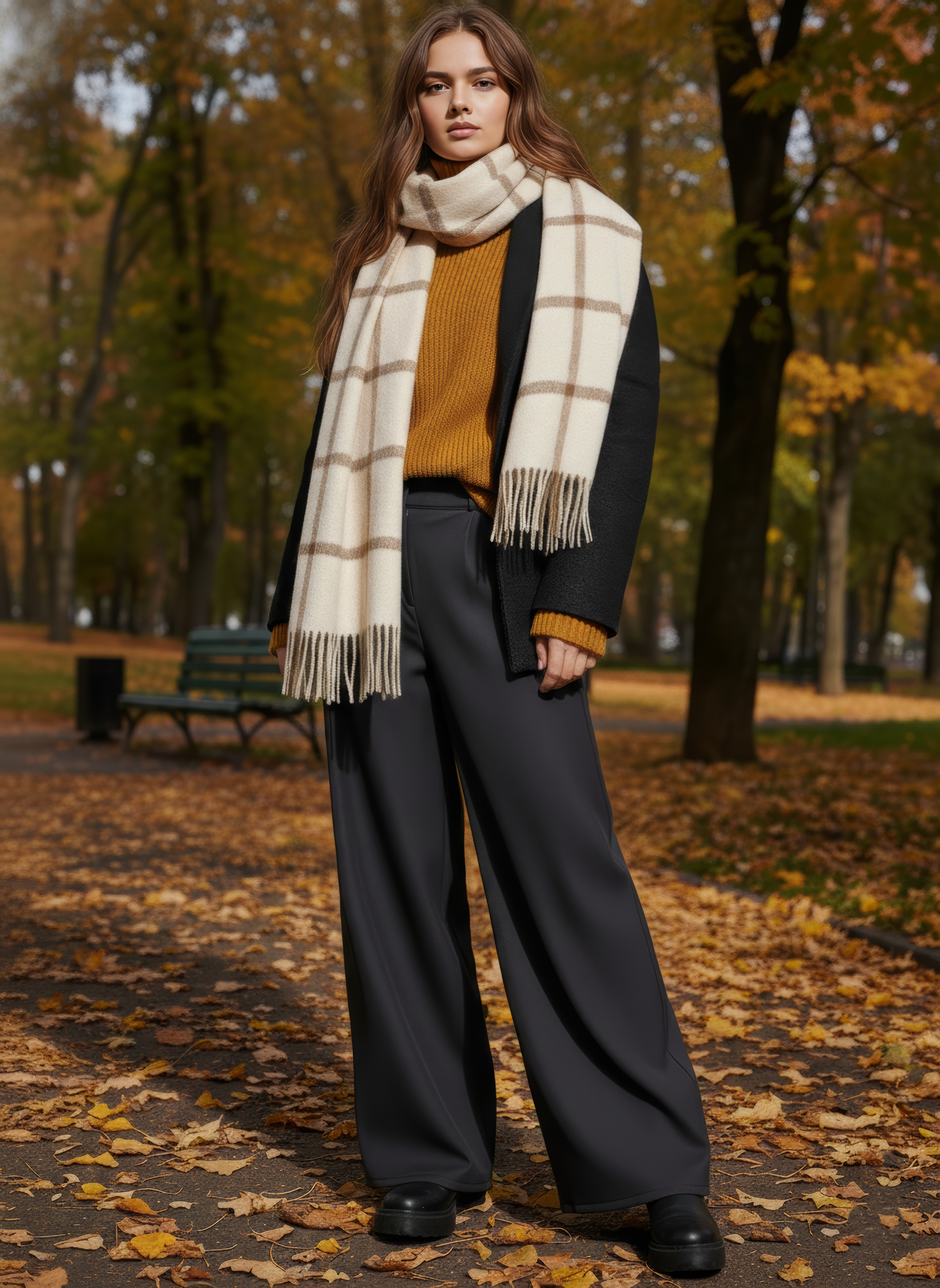 Брюки-палаццо СИНЯЯ МОДА WF501A-H39 - фото 17