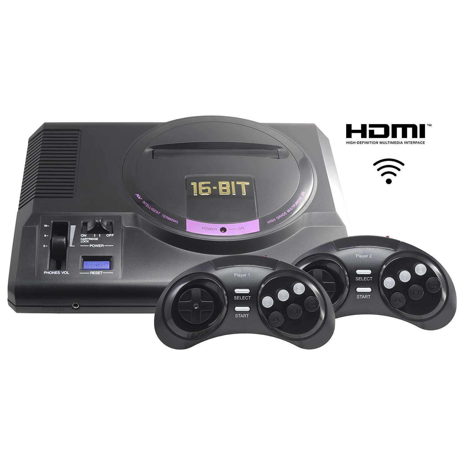 Игровая приставка Retro Genesis HD Ultra + 225 игр ZD-06b (2 беспроводных 2.4 ГГц джойстика, HDMI кабель) - фото 1