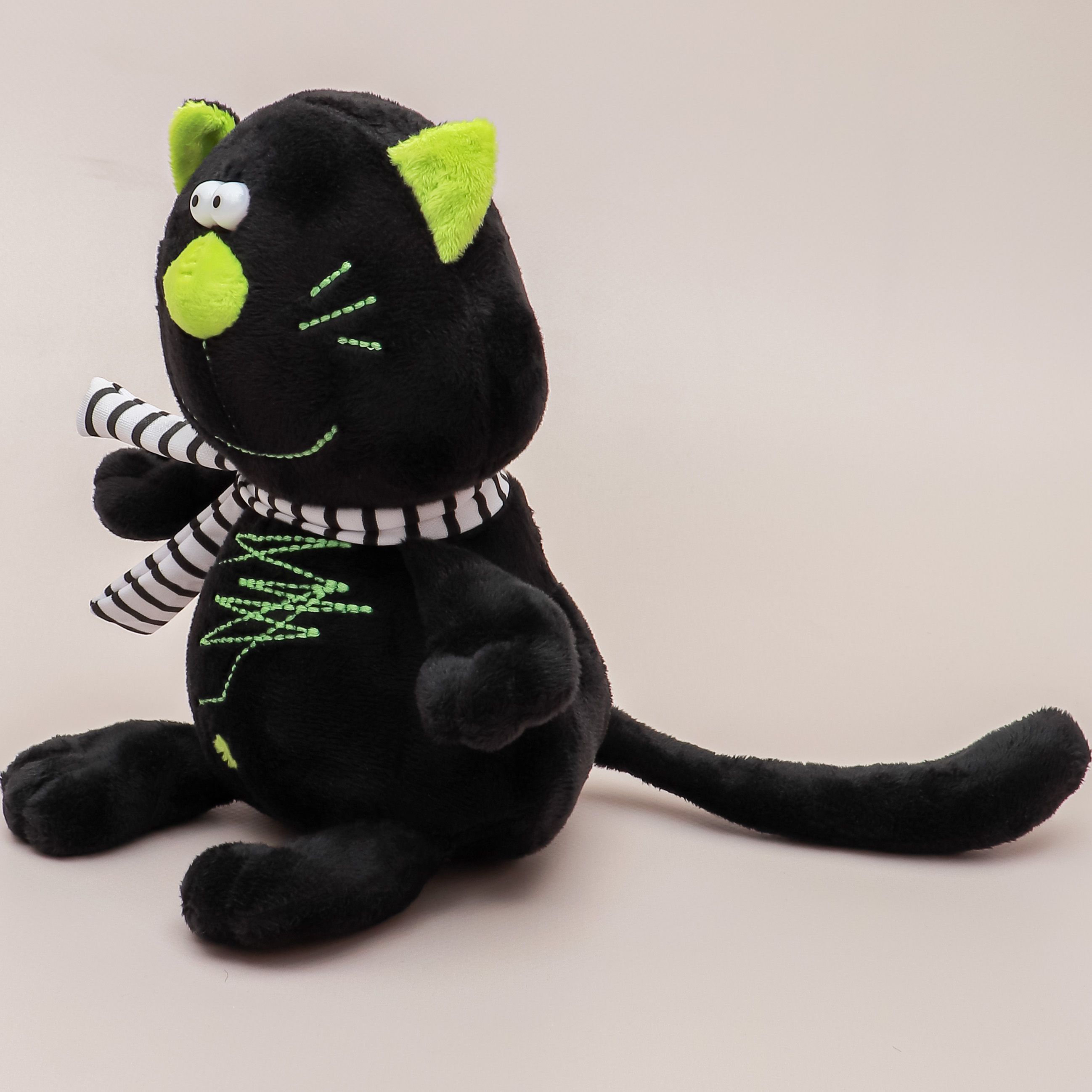 Игрушка мягкая ЭВРИКА Кот Котофей черный - фото 3