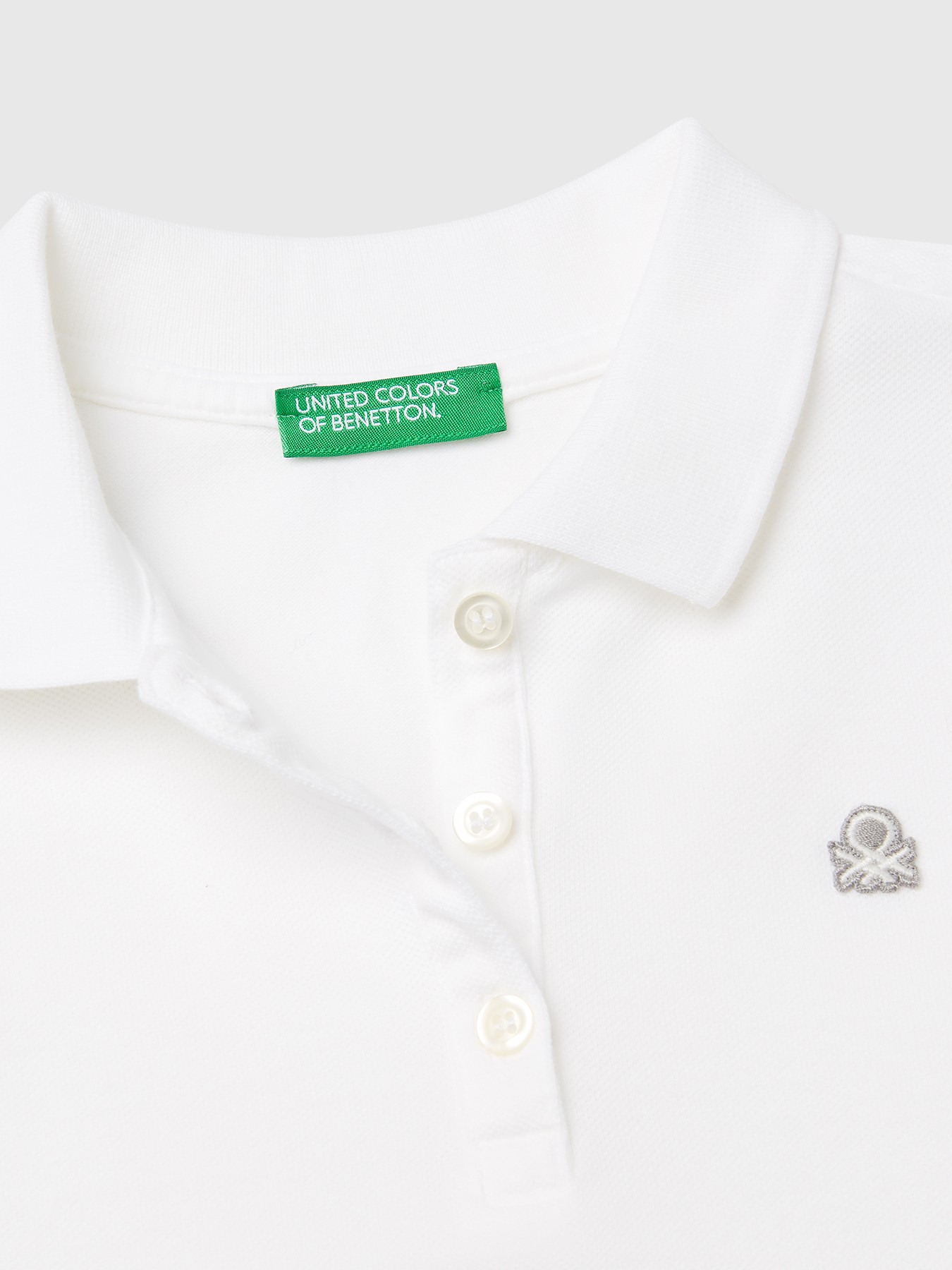 Футболка-поло United Colors of Benetton 26P_3WG9G300A_101 - фото 3