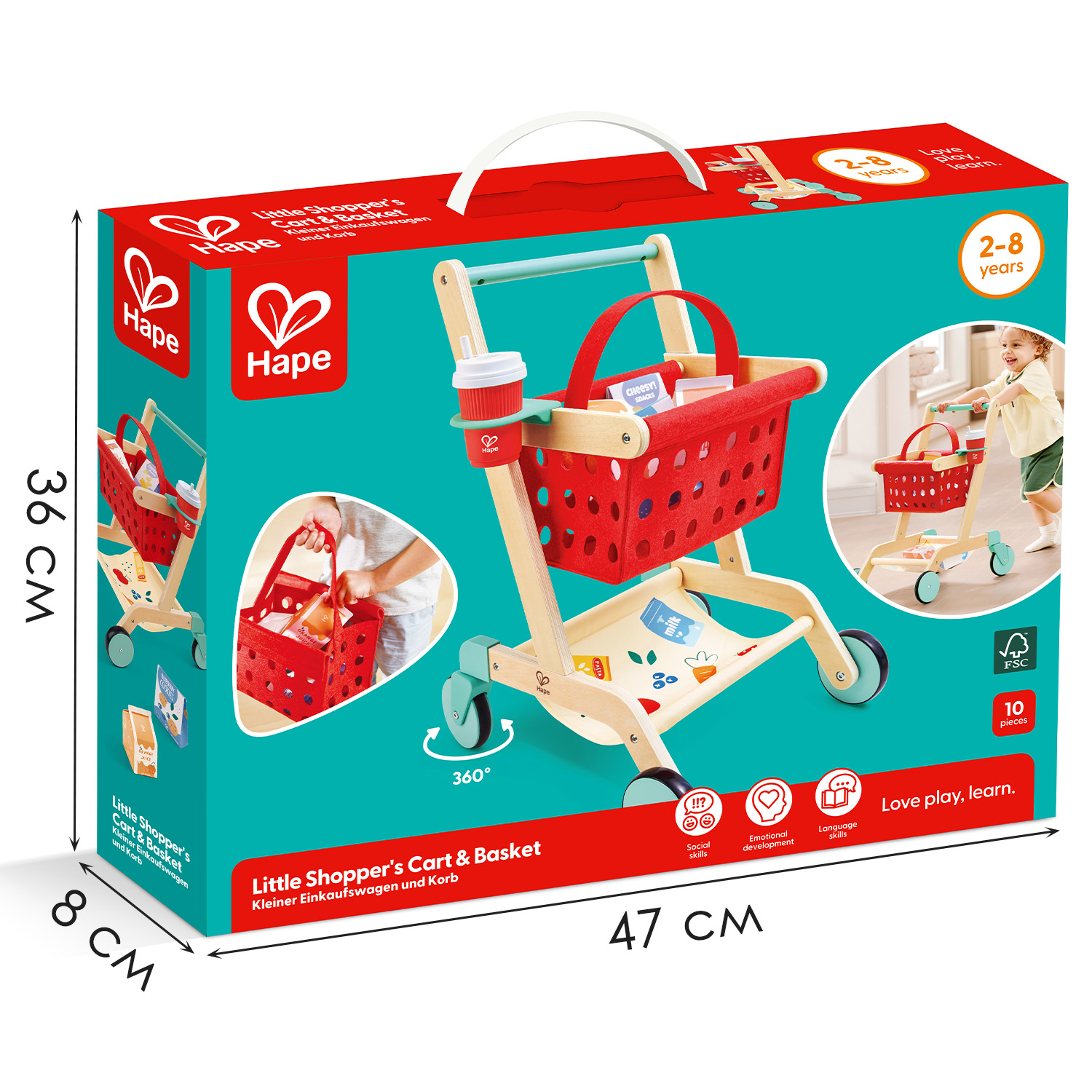 Игровой набор Hape тележки и корзинки - фото 13
