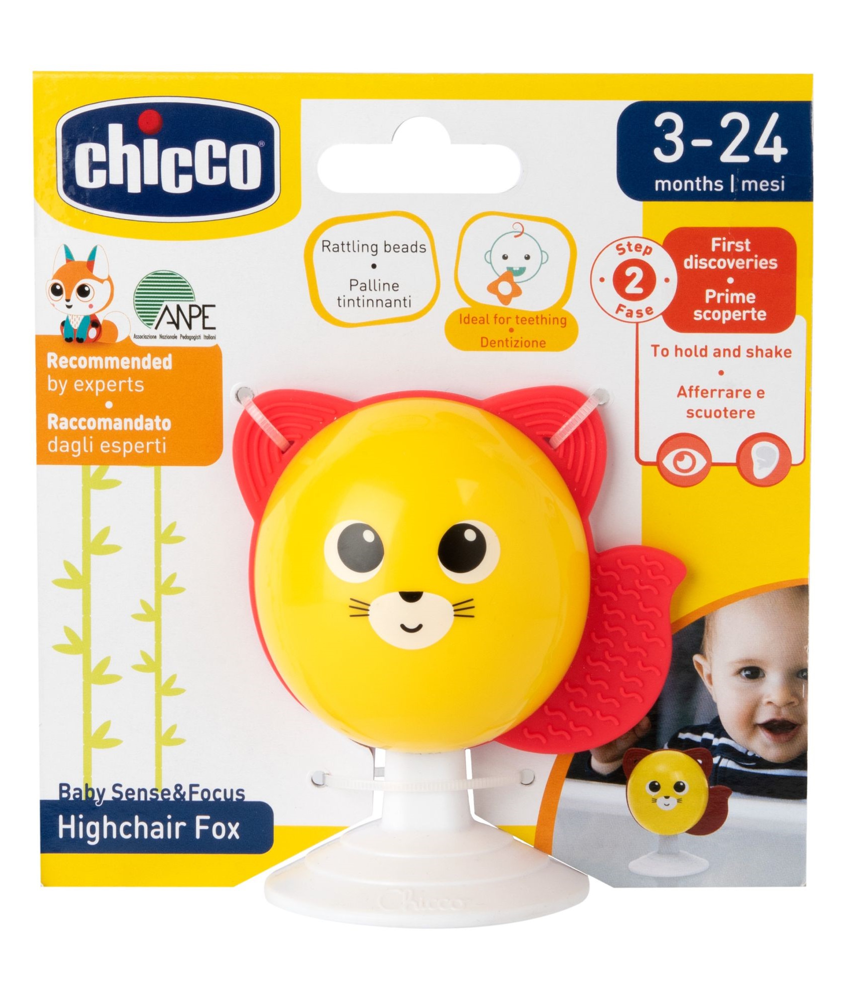 Игрушка Chicco погремушка Лисичка - фото 1