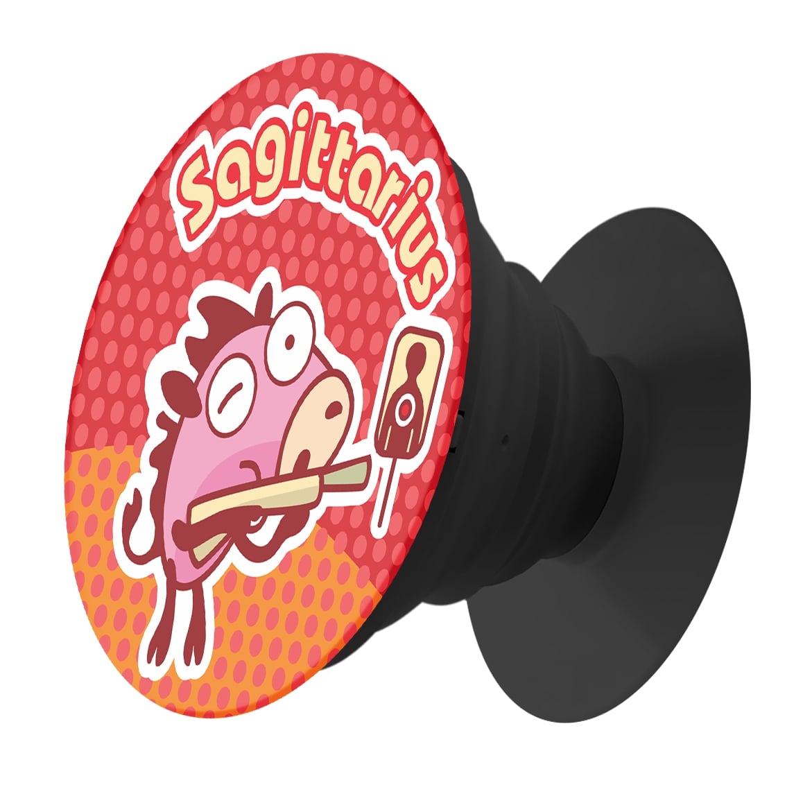Держатель для телефона Krutoff Попсокет Знак Зодиака мультяшный Стрелец - фото 1