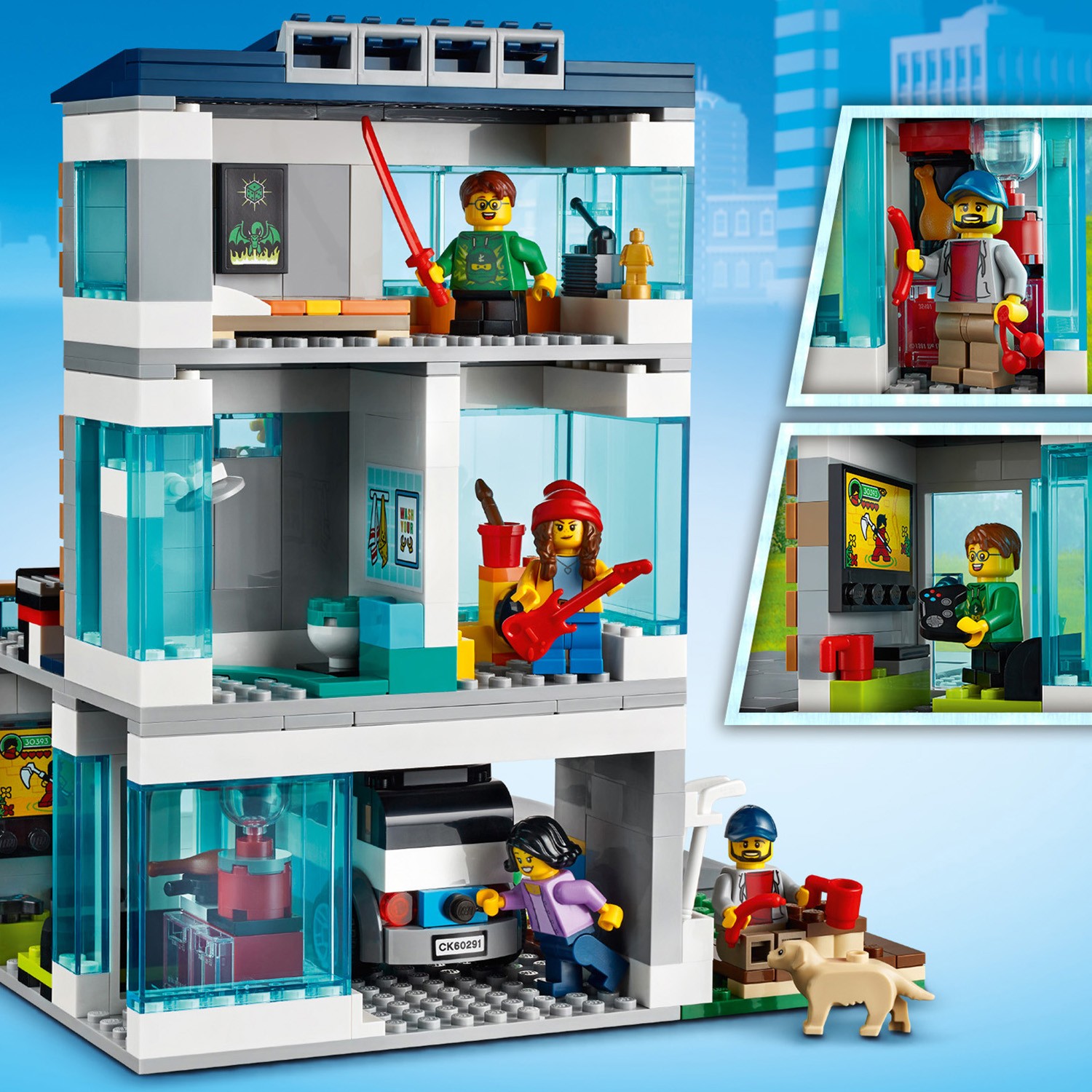 Конструктор LEGO City Современный дом для семьи - фото 4