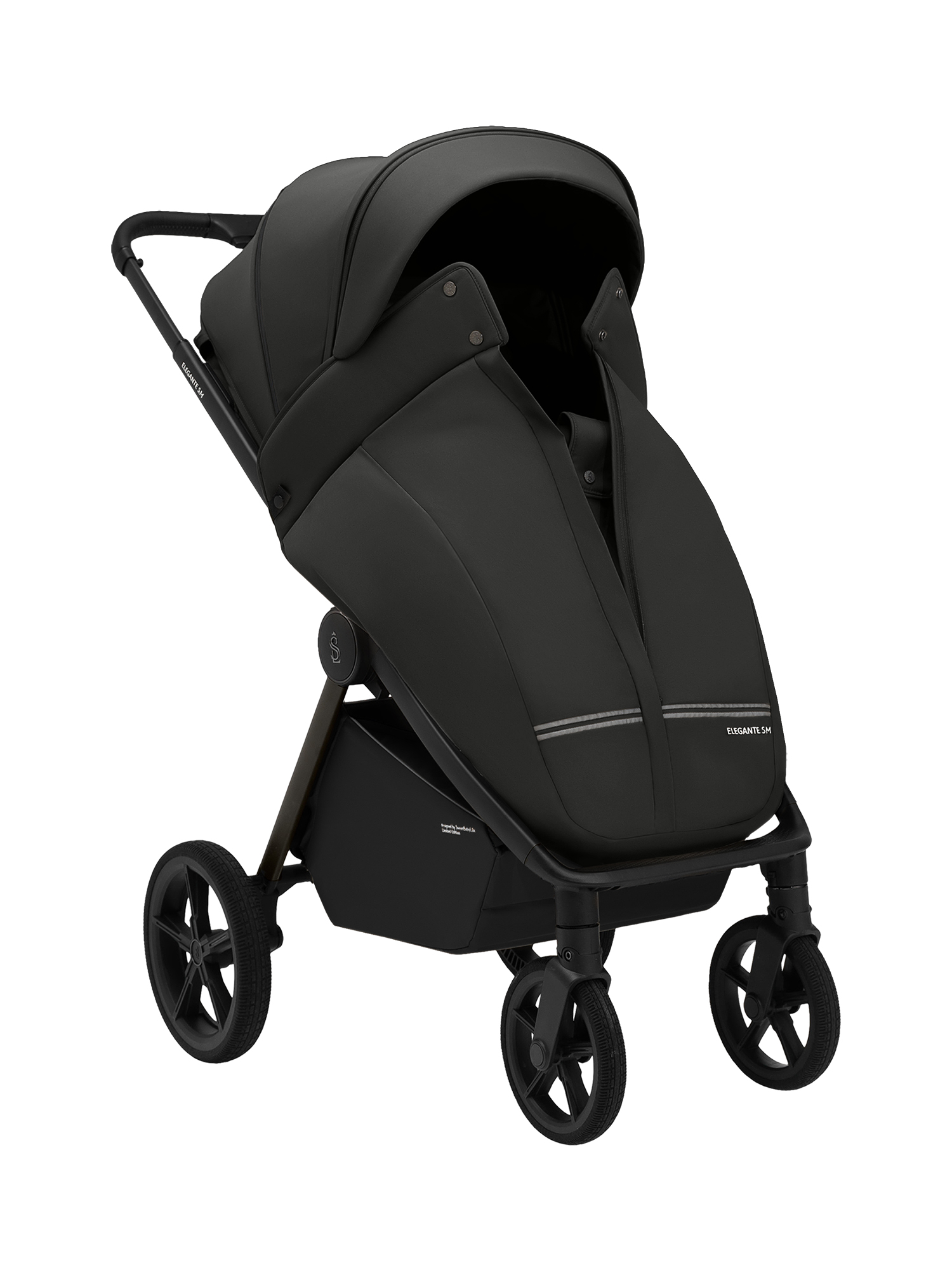 Коляска прогулочная Sweet Baby Elegante SM Black черный - фото 22