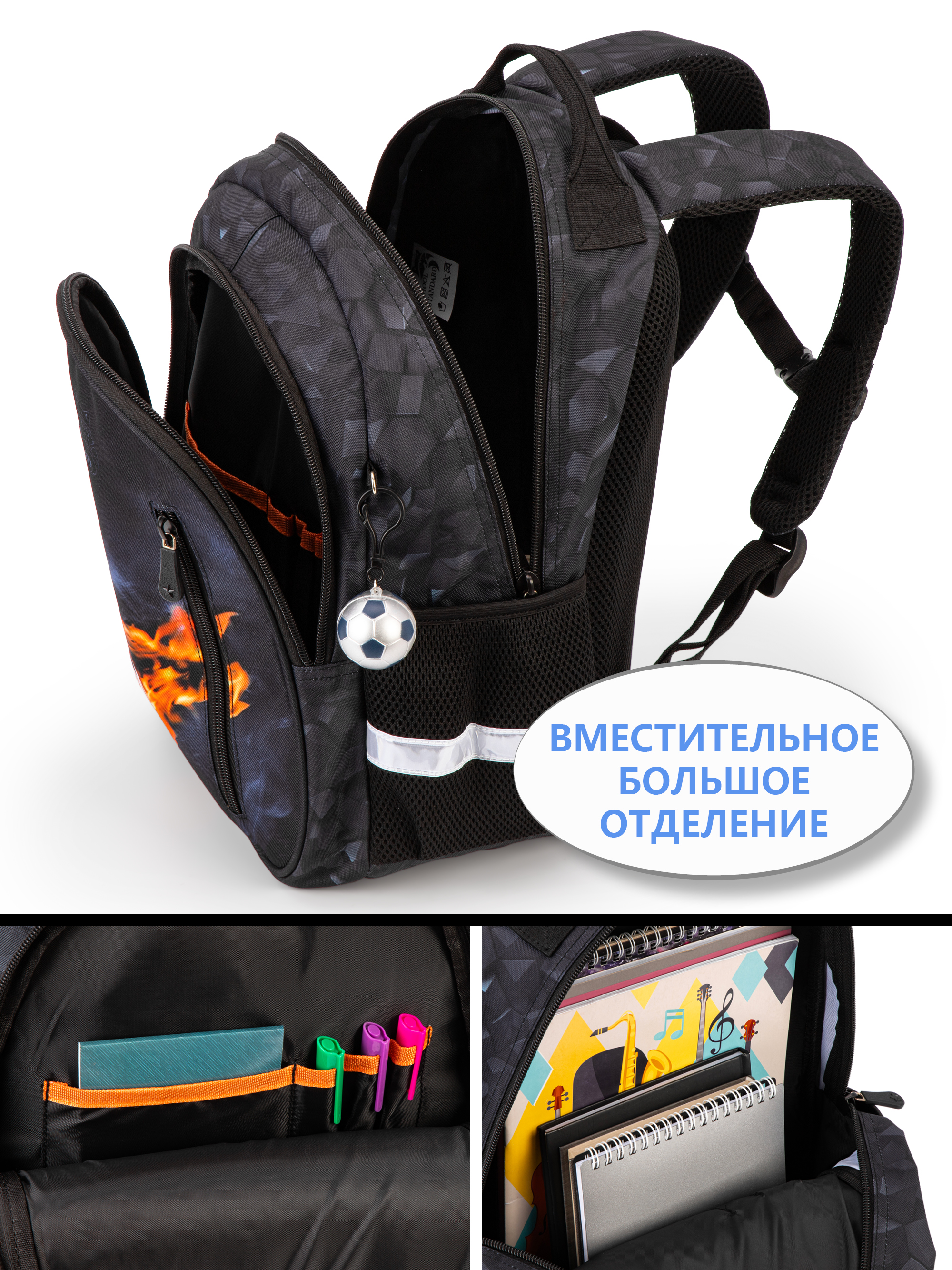 Рюкзак School Standard первокласснику набор 4 в 1 - фото 8