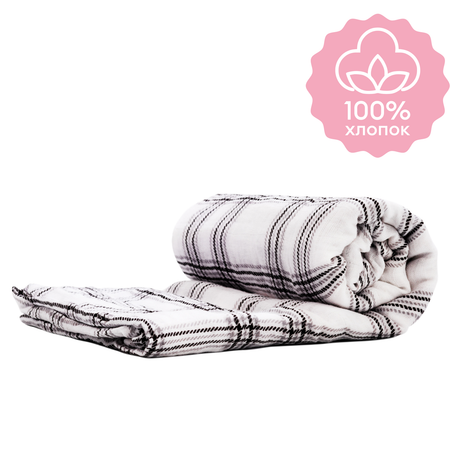 Муслиновая пеленка впитывающая NappyClub 120x120 см Клетка