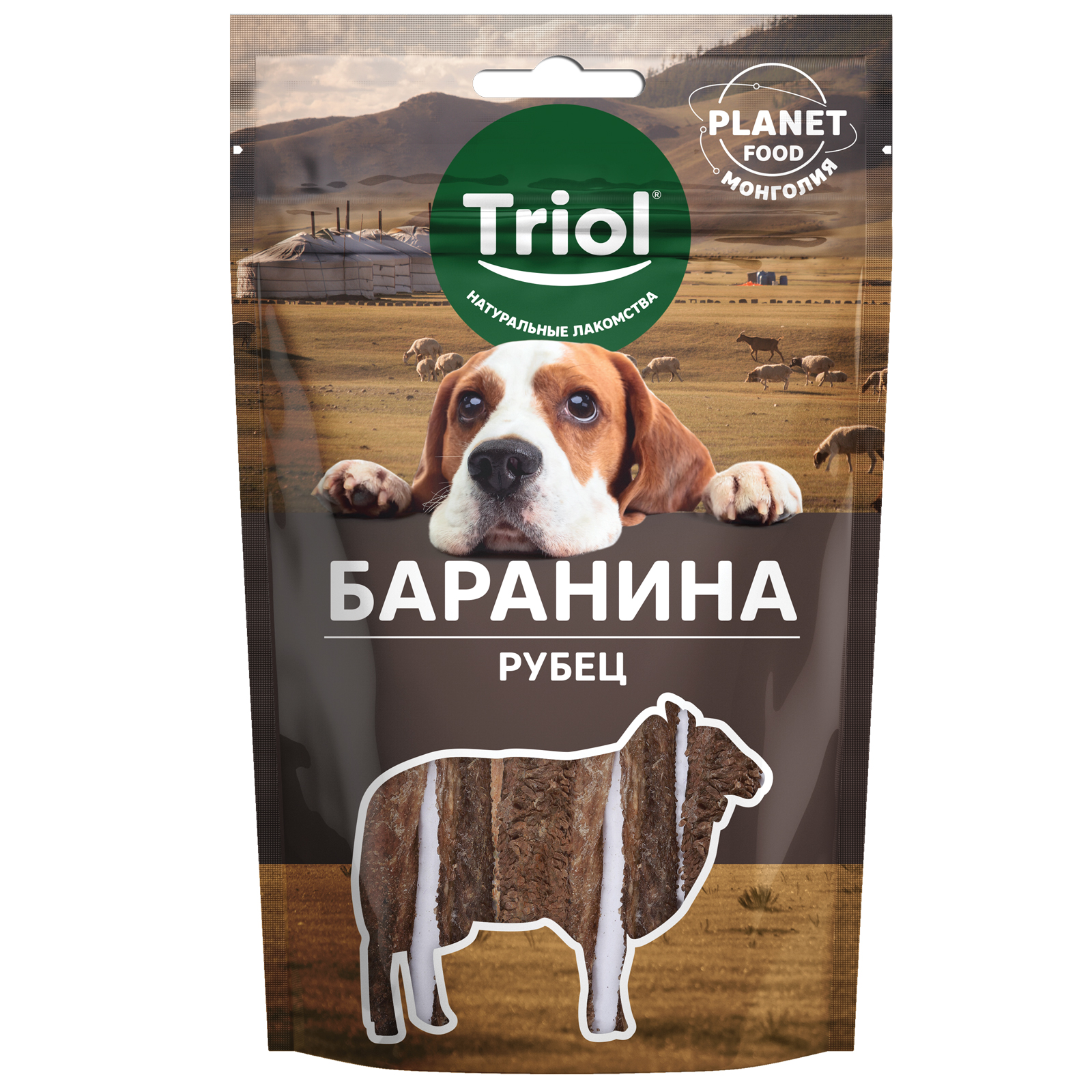 Лакомство для собак Triol 30г Рубец бараний серия PLANET FOOD - фото 1