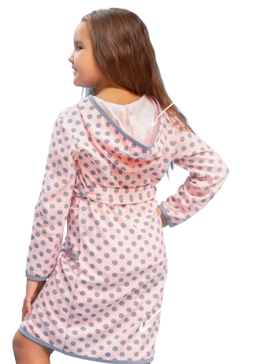 Халат TOTEMFOX 831М5F/горох на розовом - фото 4