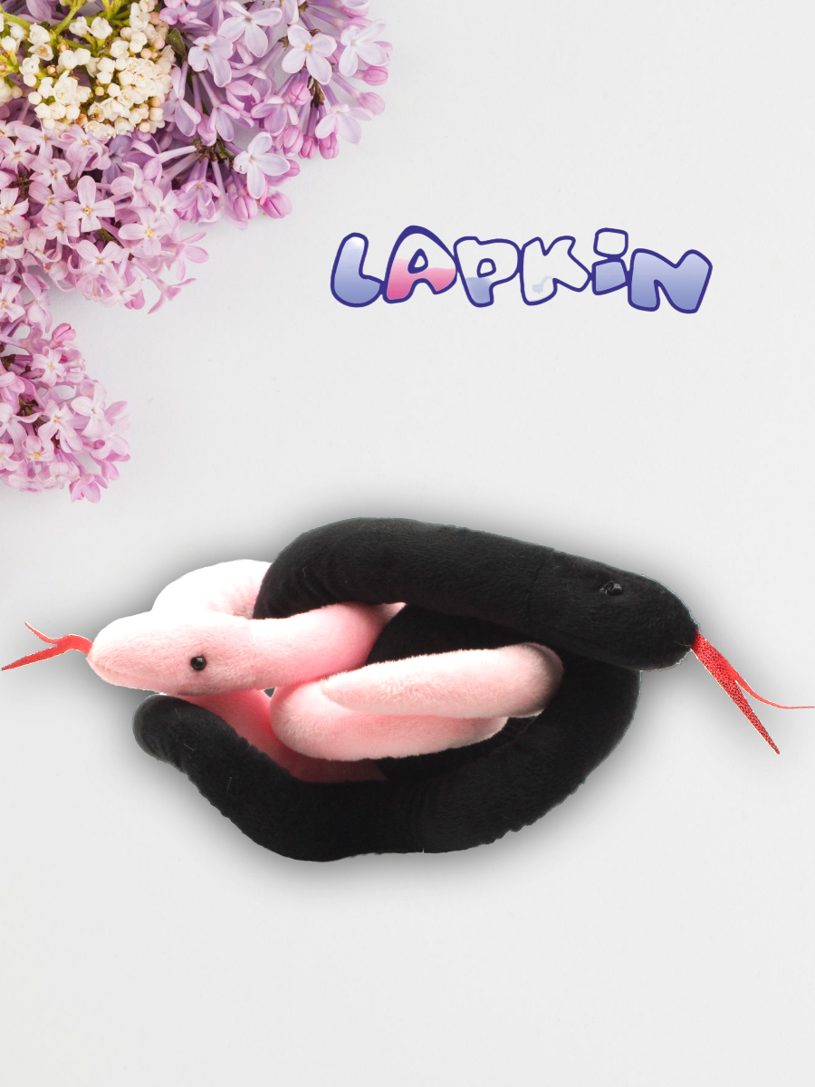 Игрушка мягкая Lapkin змея 7 см - фото 5