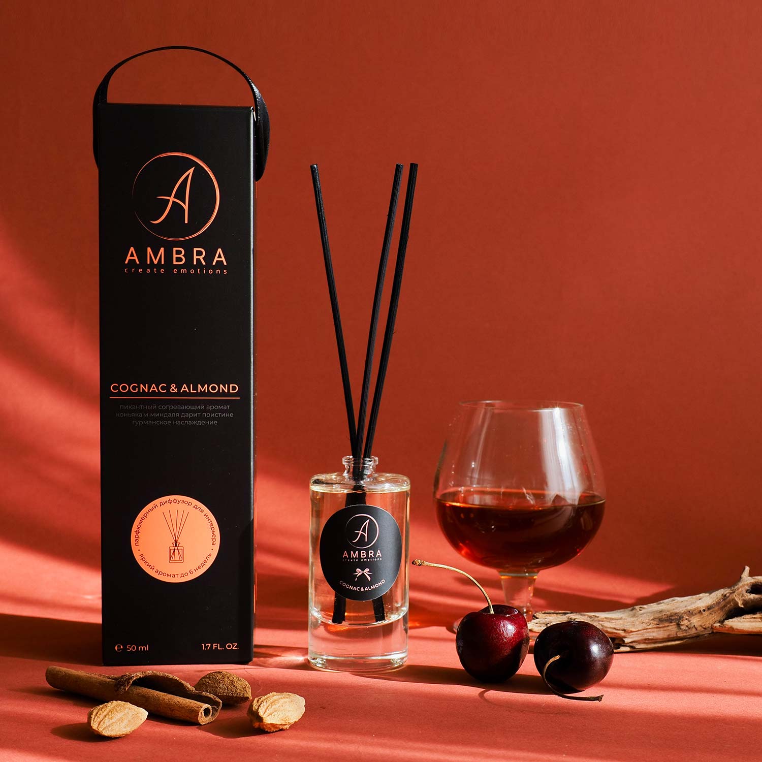 Аромадиффузор AMBRA Cognac & Almond - фото 1