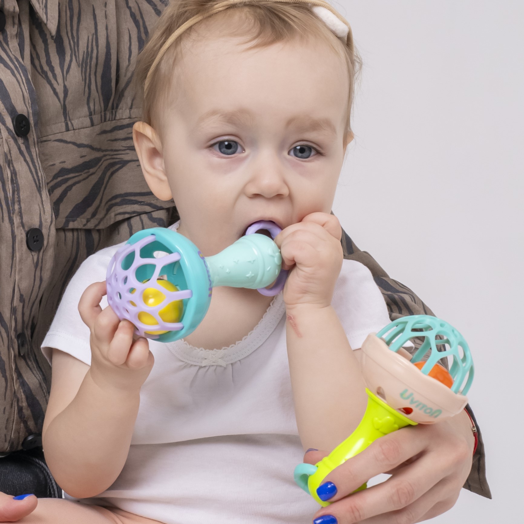Игрушка Uviton погремушка голубой - фото 7