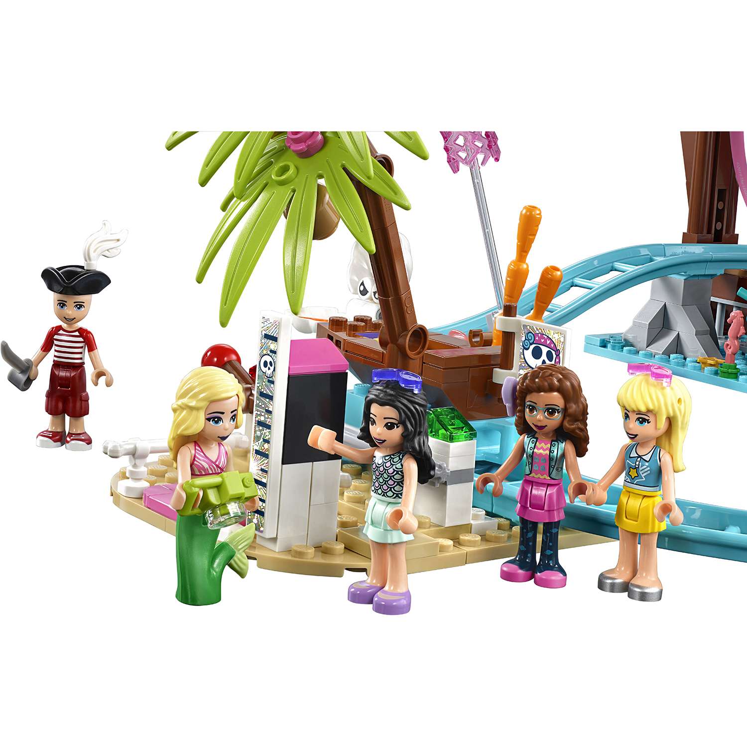 Конструктор LEGO Friends Прибрежный парк развлечений блочный - фото 15