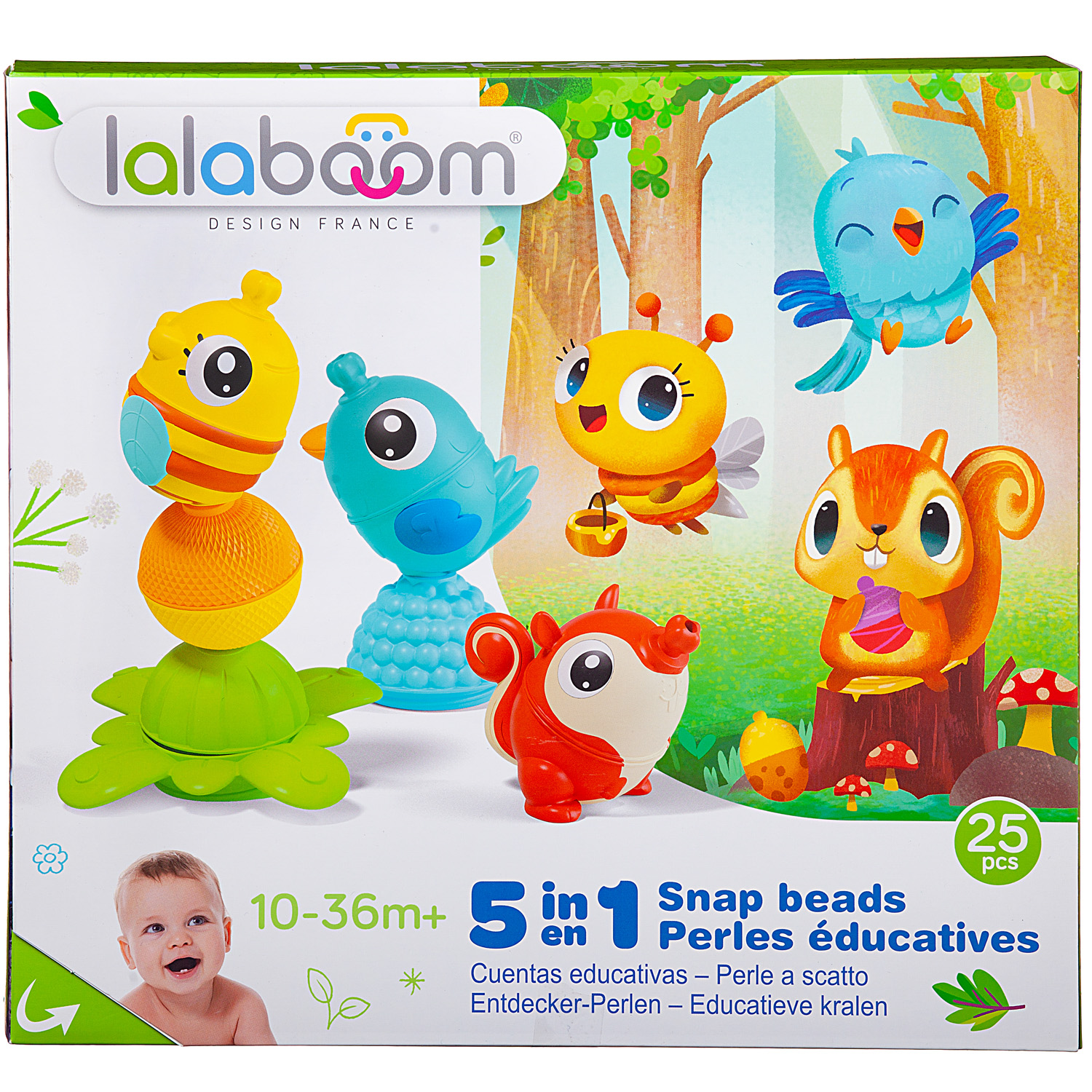 Игрушка LALABOOM Бусины-животные - фото 2