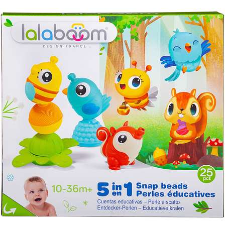 Игрушка LALABOOM Бусины-животные