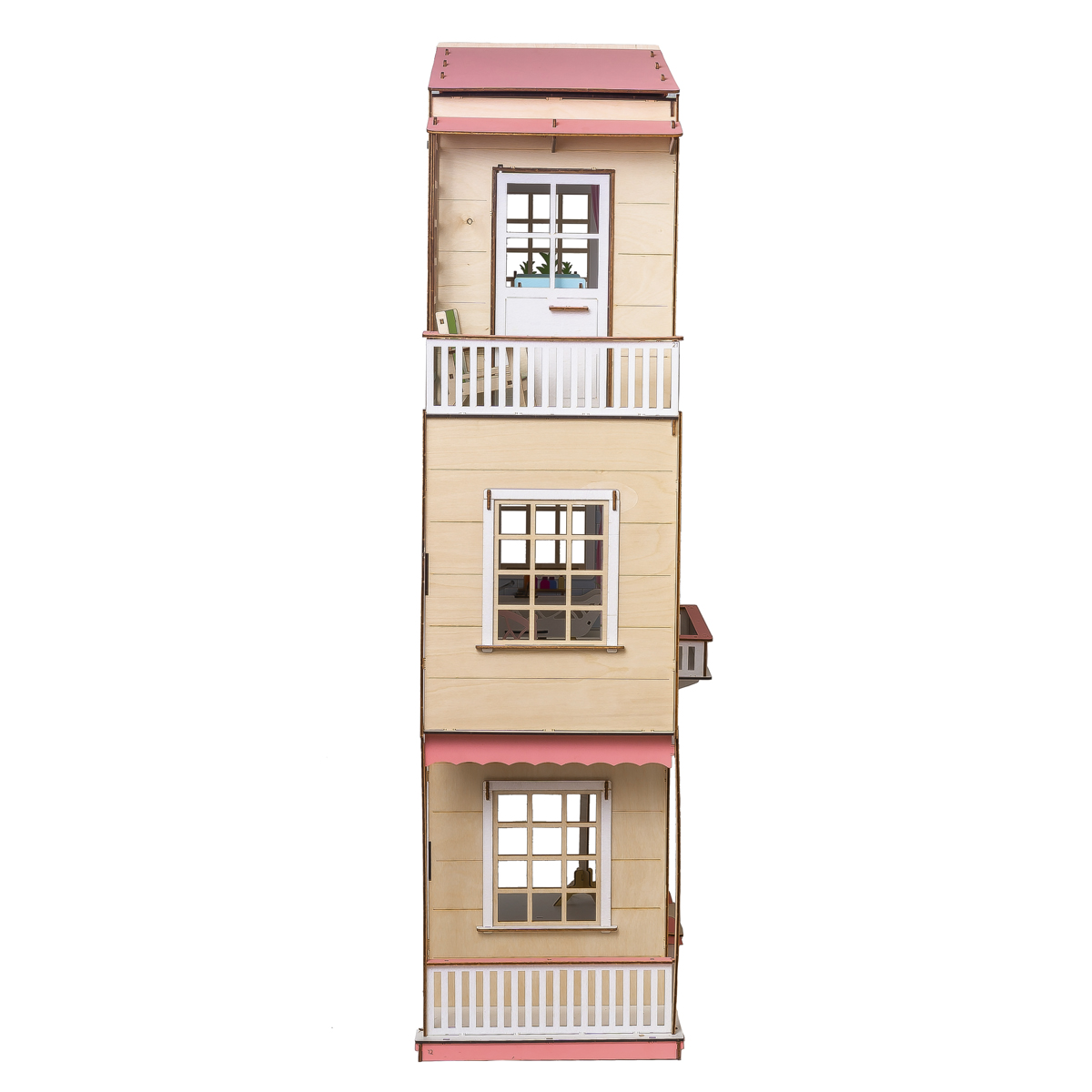 Домик для кукол M-WOOD с мебелью 608 - фото 6