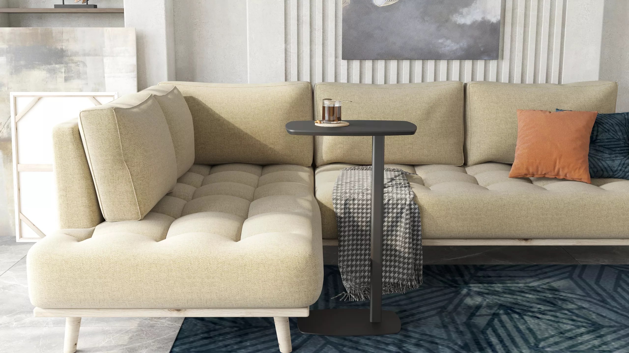 Стол придиванный КАЛИФОРНИЯ МЕБЕЛЬ Дей колор Графит - фото 3