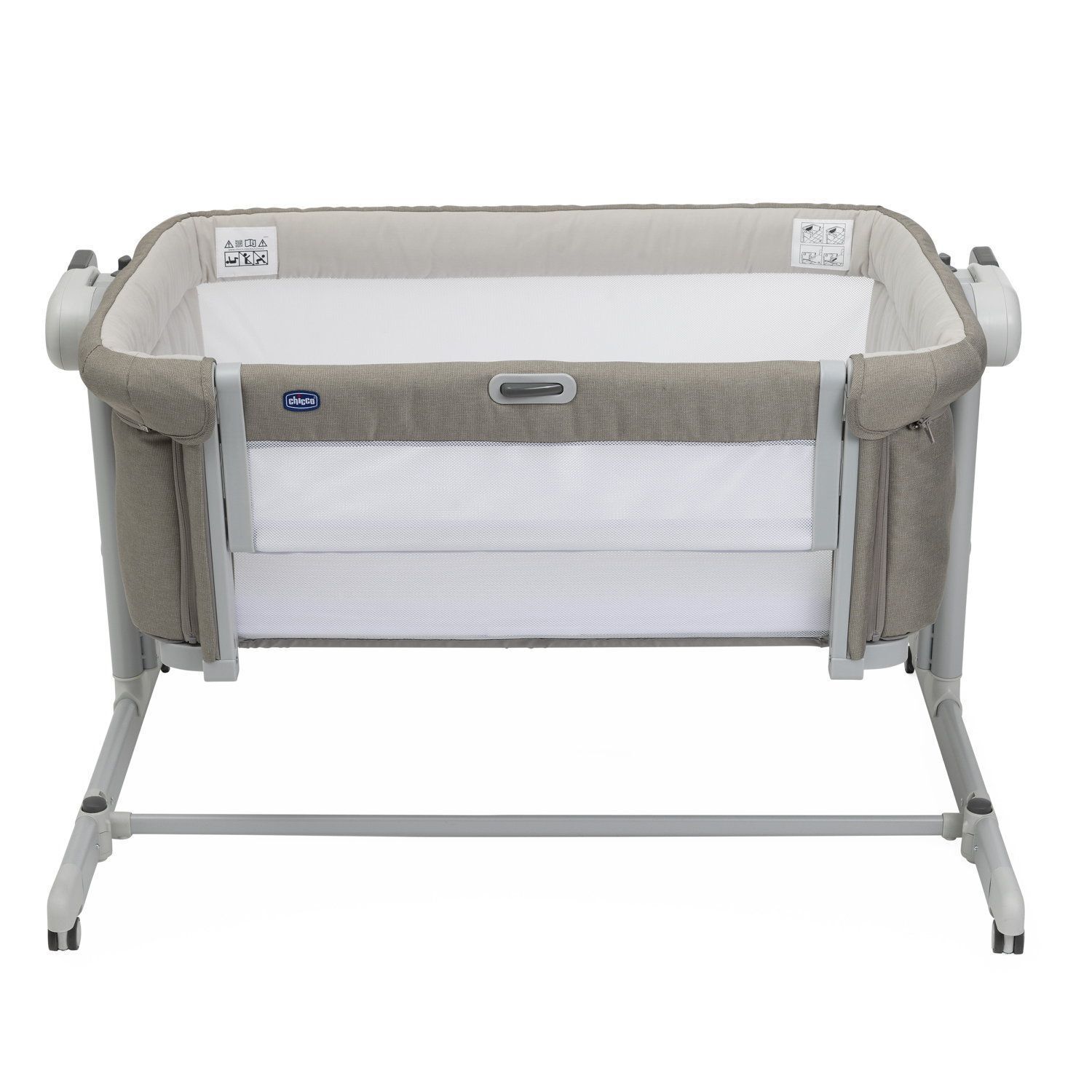 Детская кроватка Chicco Next2Me Magic Evo с рождения до 6 месяцев Desert Taupe, без маятника (ясень) - фото 19
