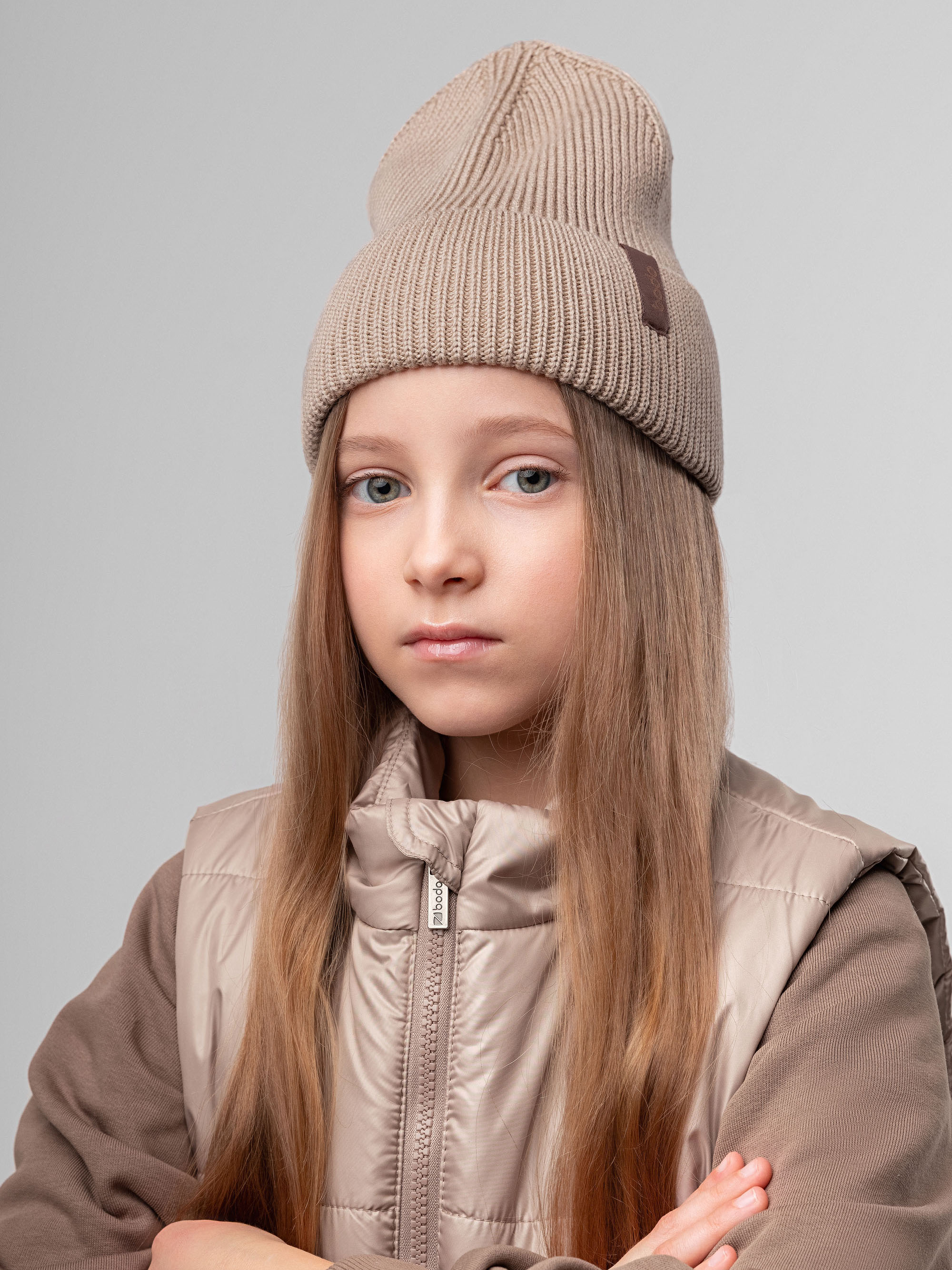 Шапка Bodo 10-415MU_бежевый - фото 2