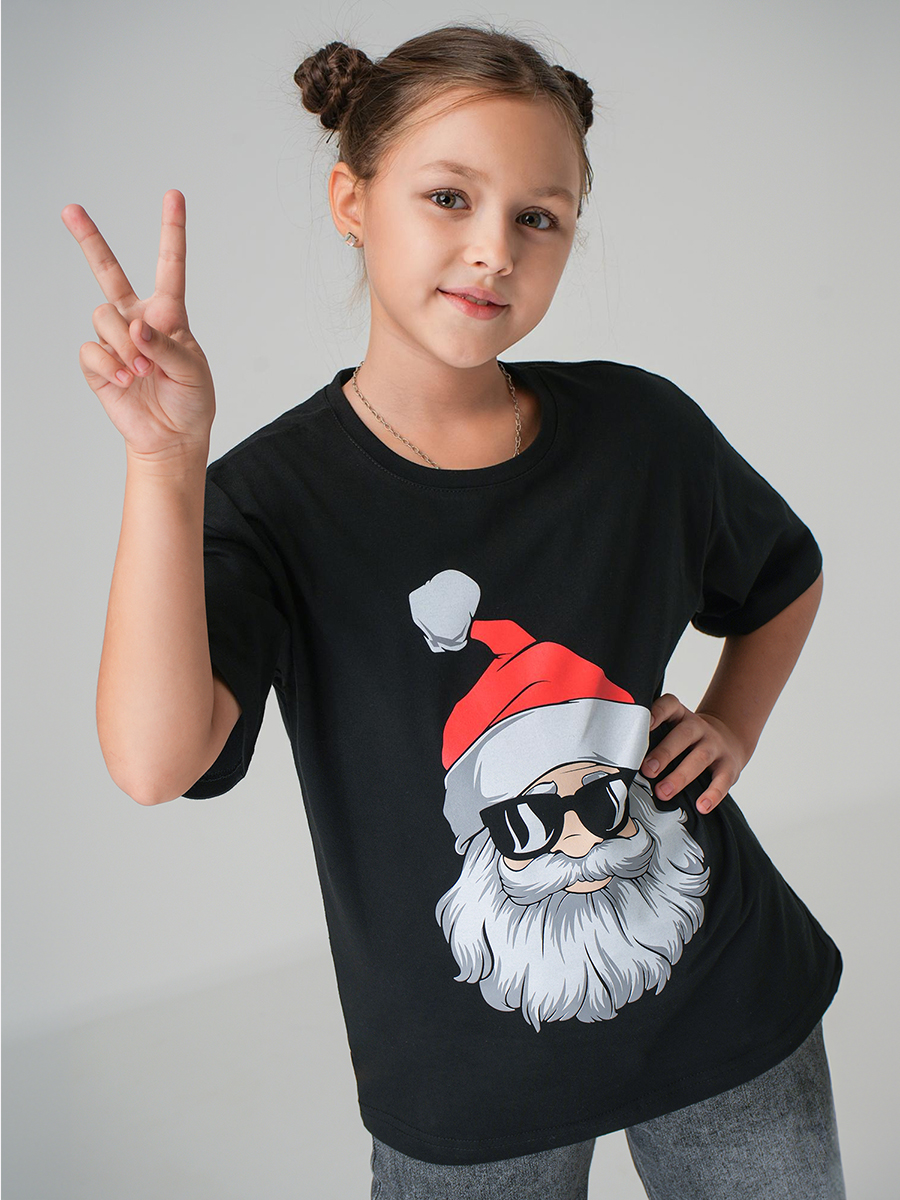 Футболка HappyFox HF0178SPPсанта.черный - фото 1