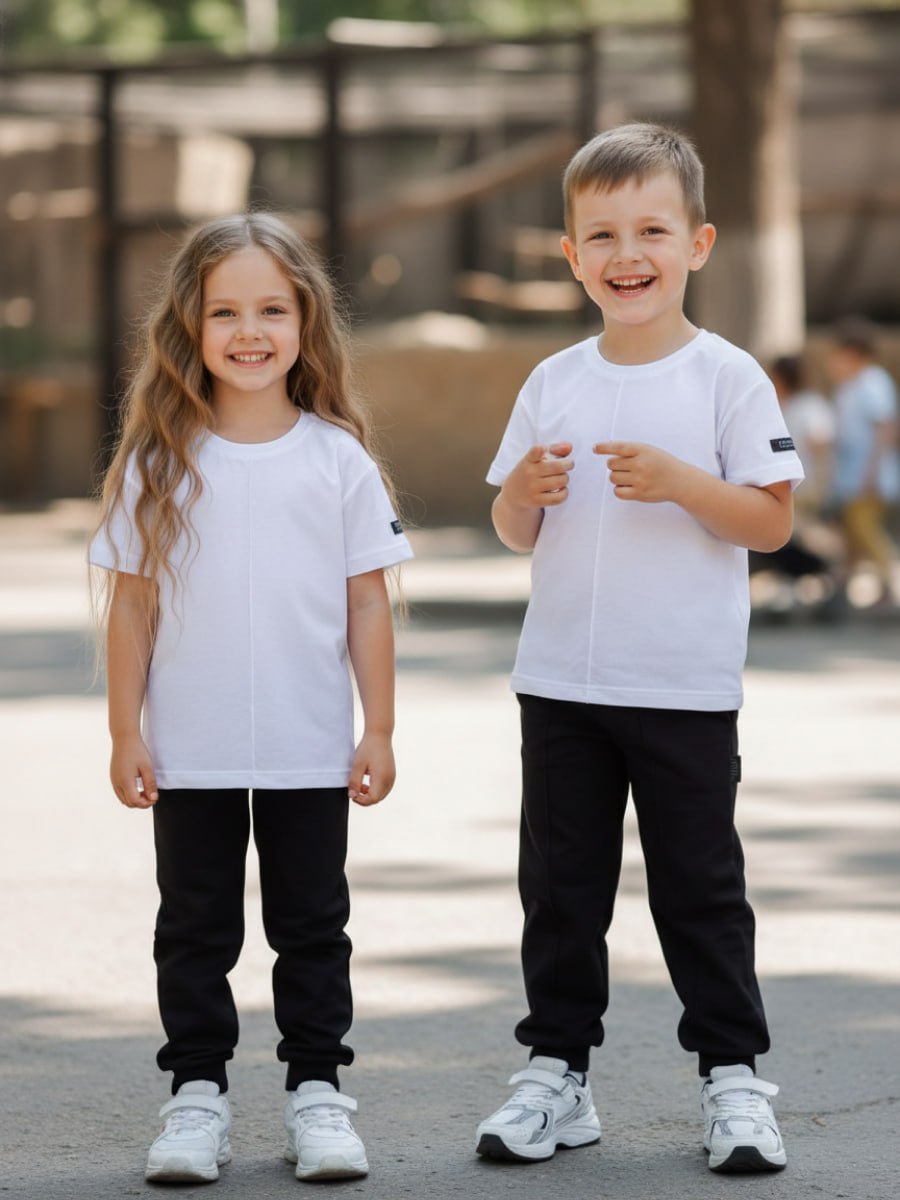 Спортивный костюм VEDDI 2080/6041фп-2024-белый/чёрный - фото 5