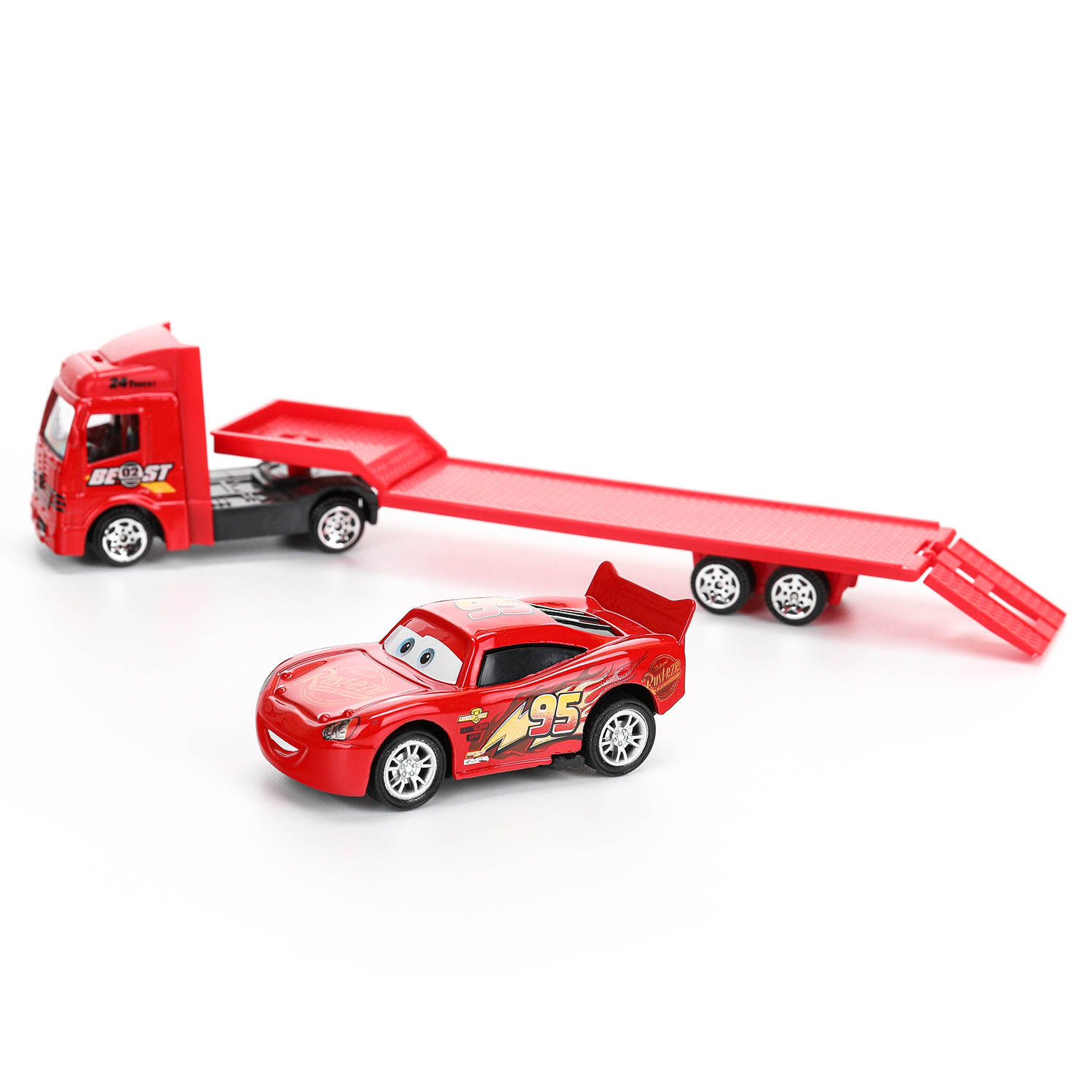 Игровой набор Huada Toys Тачки Автоперевозчик 393526 - фото 2