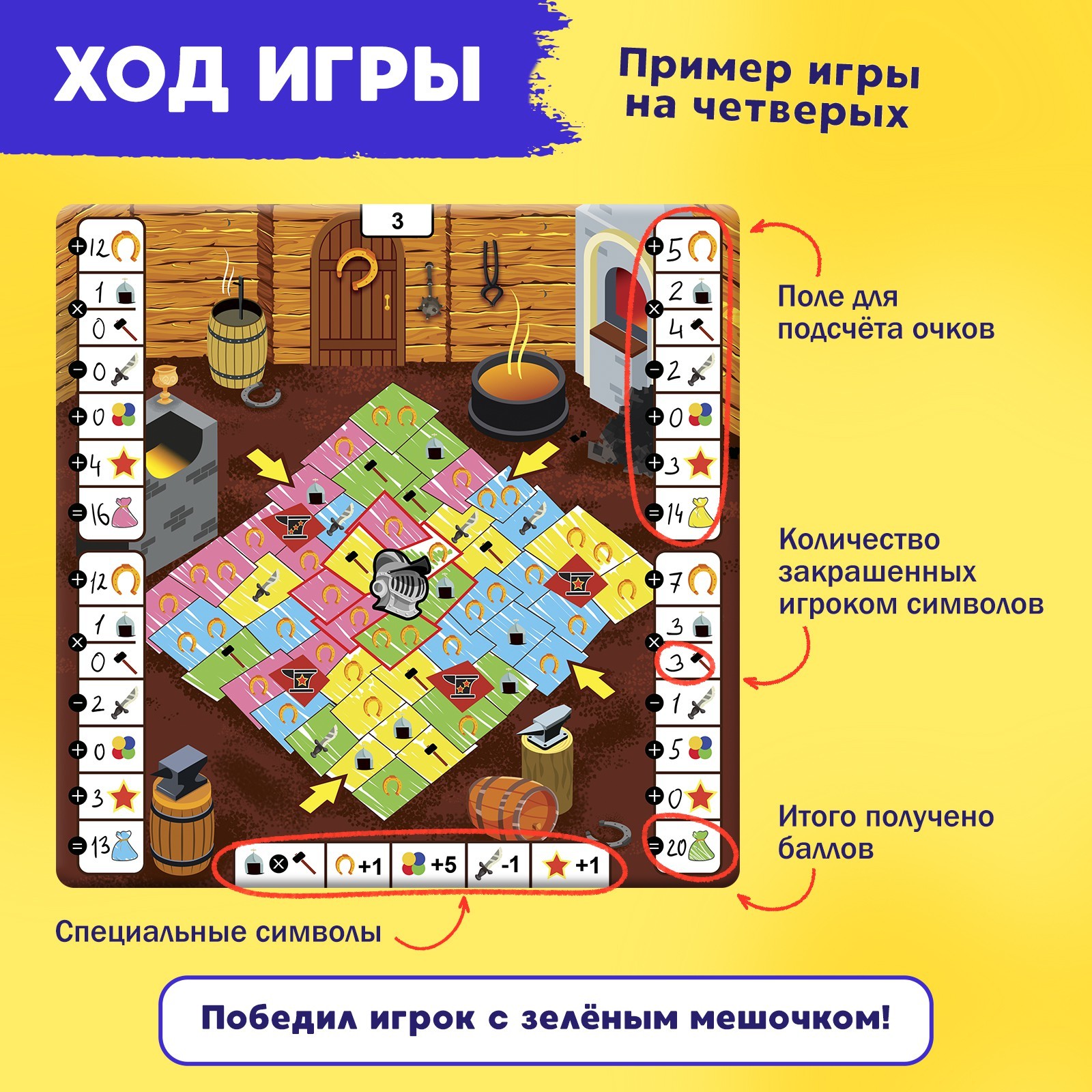 Настольная игра Лас Играс KIDS Битва за цвет - фото 7
