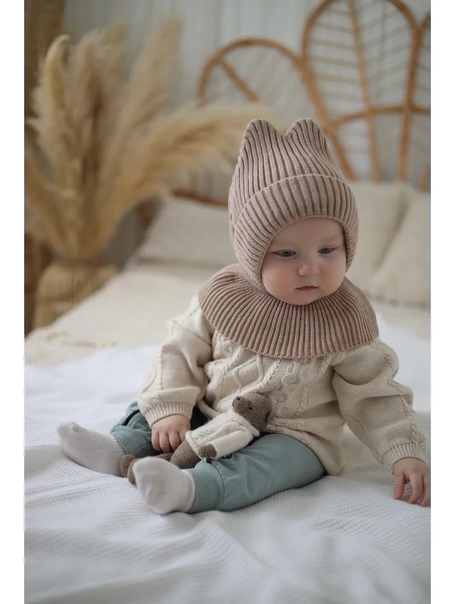 Шапка шлем Starkoff Kids Д100312 - фото 12