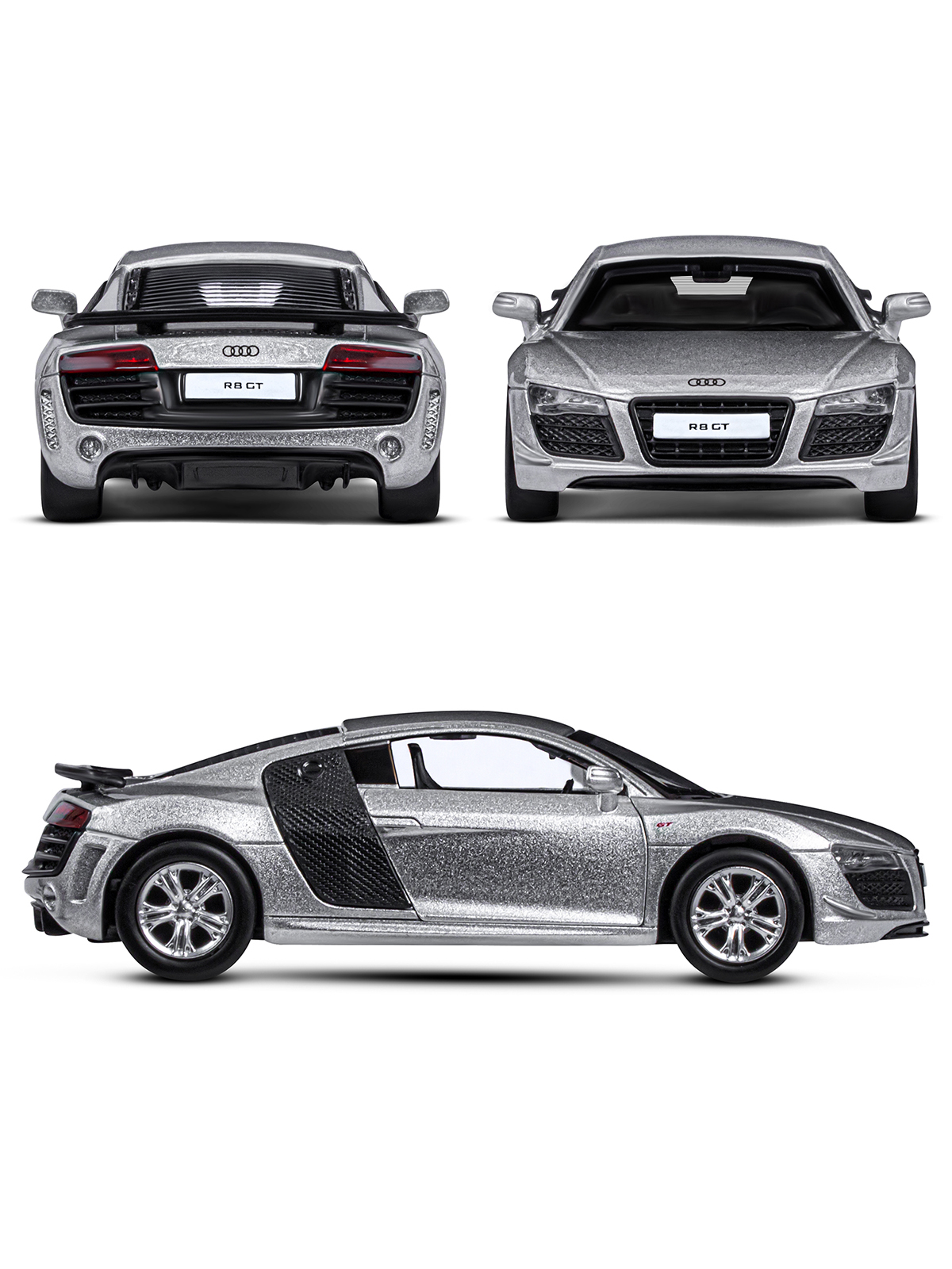 Автомобиль АВТОпанорама Audi R8 GT 1:43 JB1200138 - фото 5