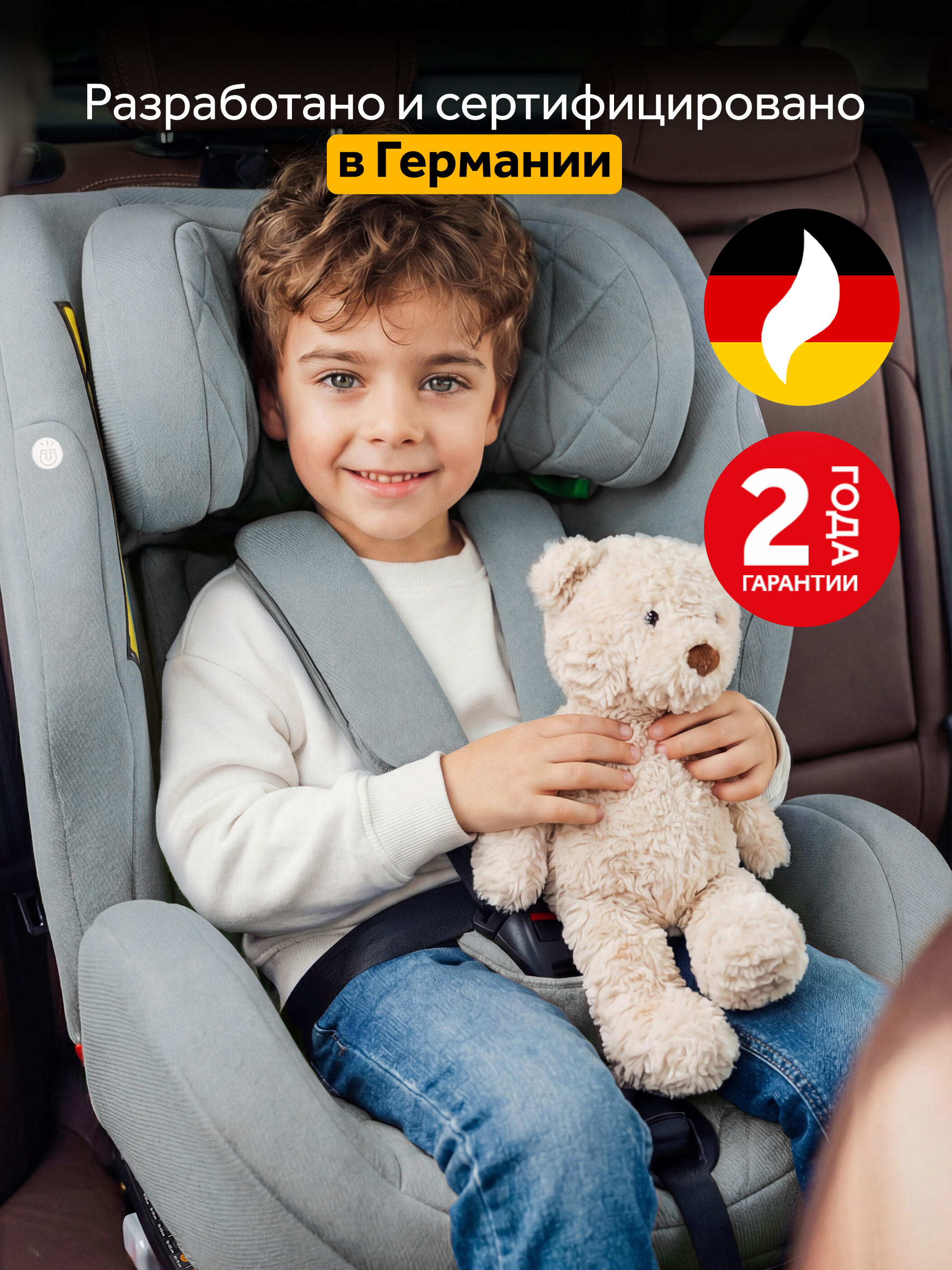 Автокресло Osann One 360 SL Iron 0-36 кг Isofix 0+/1/2/3 (0-36 кг) серый - фото 14