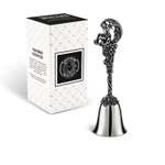 Колокольчик Кольчугинский мельхиор Зодиак-Водолей никелированный с чернением