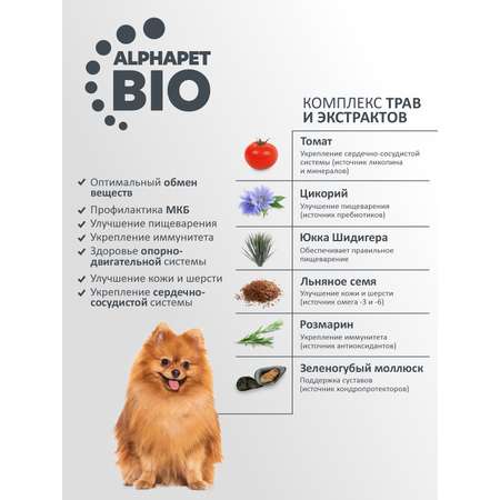 Корм для взрослых собак мелких пород AlphaPet с чувствительным пищеварением Superpremium сухой с ягненком и рисом 7кг
