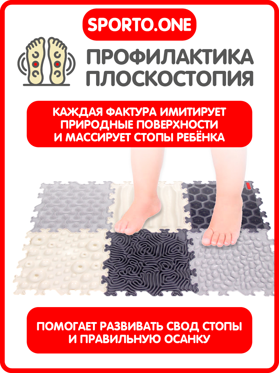 Коврик SPORTO.ONE трансформер Снежная вершина - фото 4