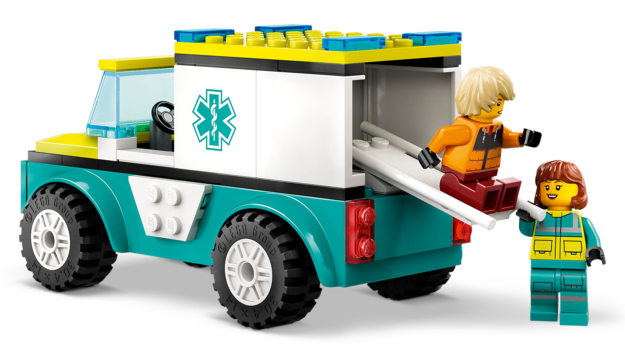Конструктор LEGO City Скорая помощь и сноубордист 79 дет. - фото 3
