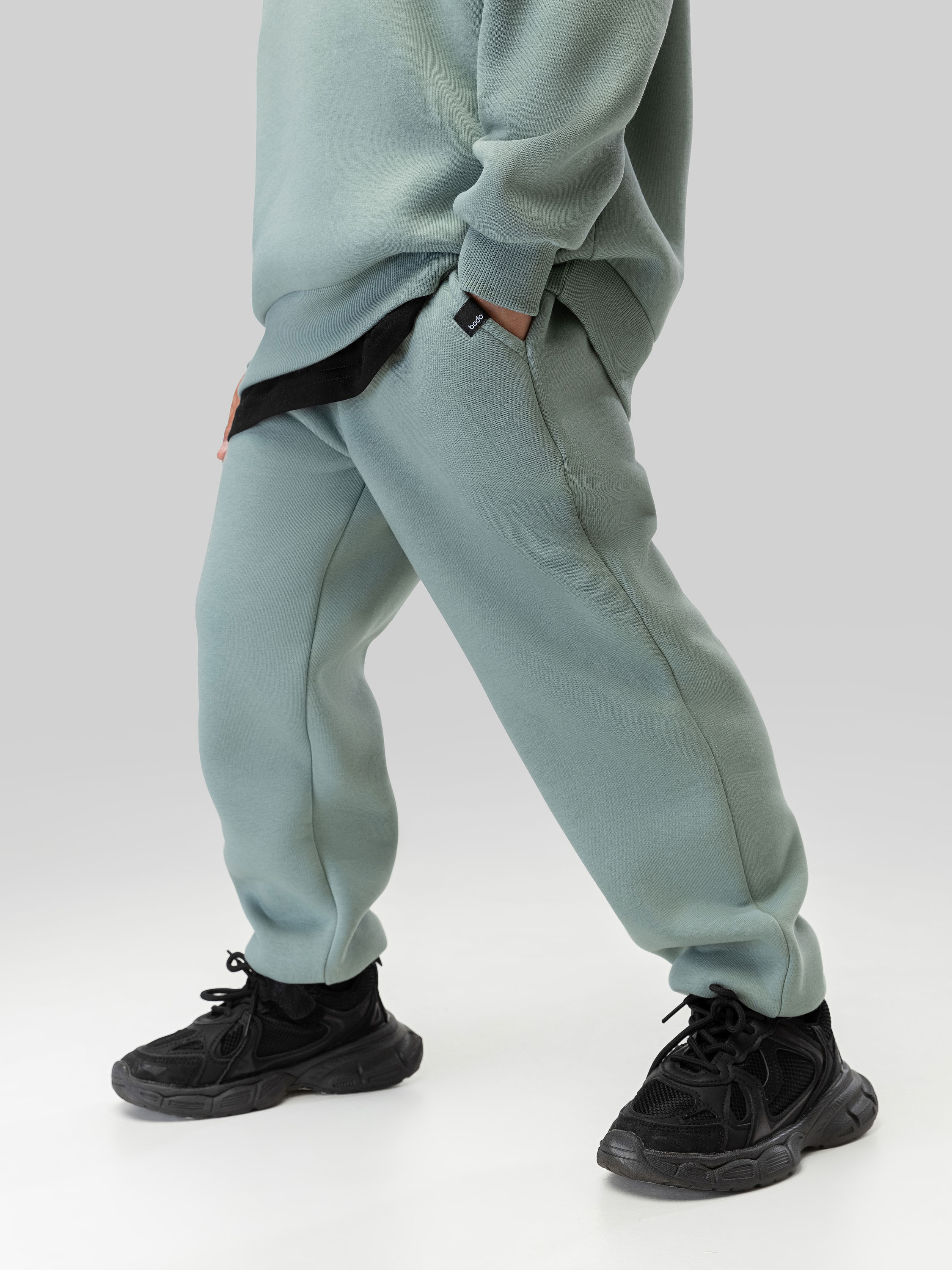 Костюм спортивный Bodo 11-599MU_серо-зеленый - фото 9