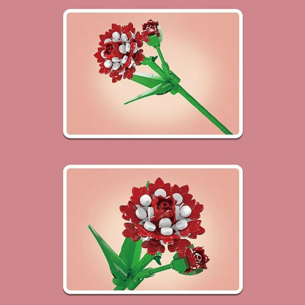 Конструктор Mould King Букет цветов Гвоздика - фото 6