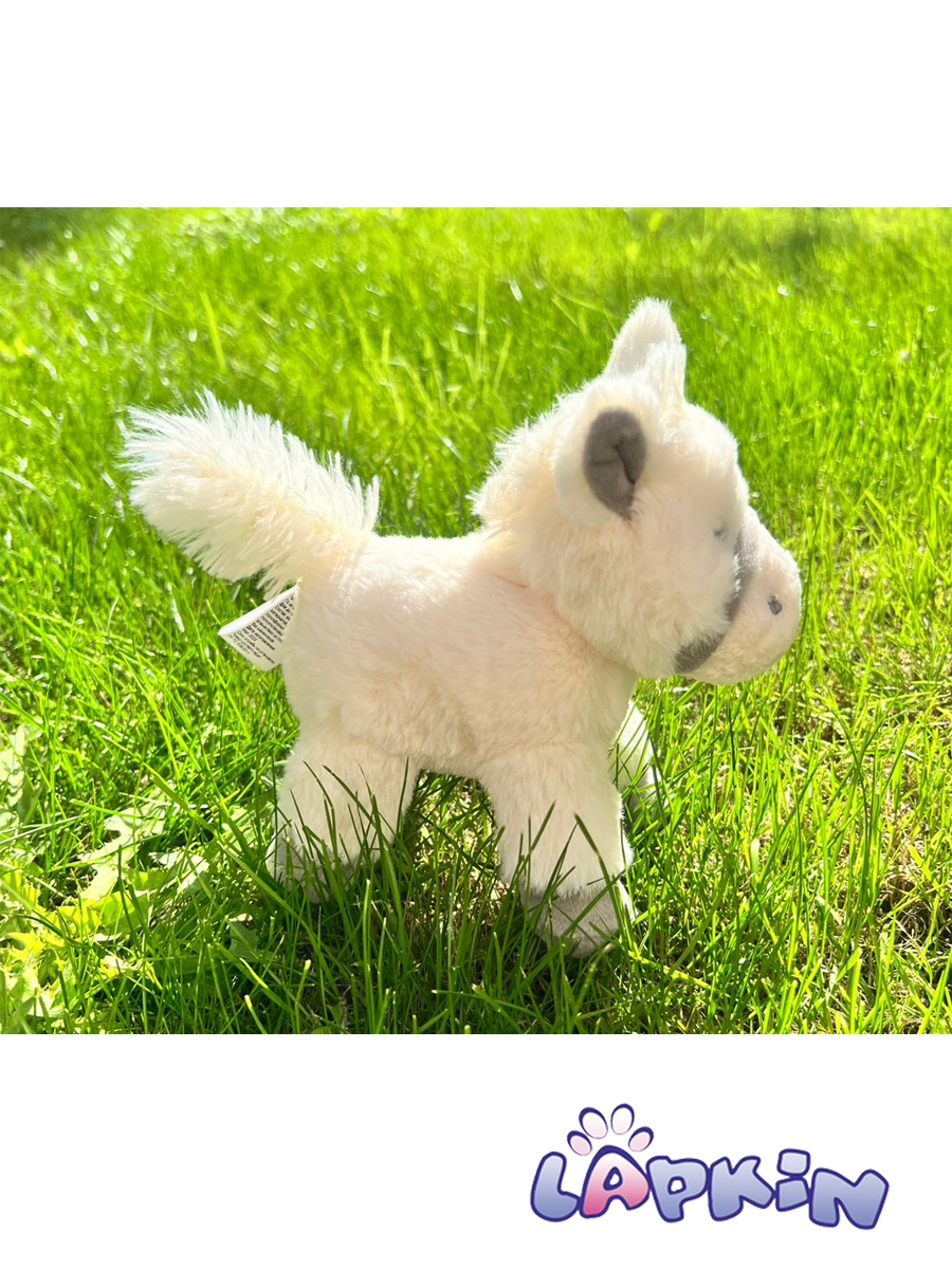 Мягкая игрушка Lapkin Лошадка 18 см белый - фото 6