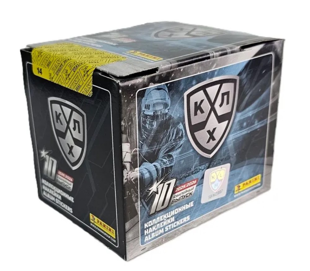 Изображение товара Набор наклеек Panini КХЛ 2025-2026 50 пакетиков коллекция официальная