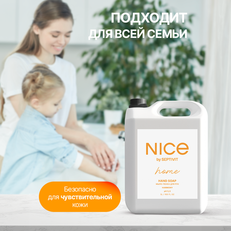 Мыло жидкое NICE by Septivit Дыня 5450 г 5000 мл