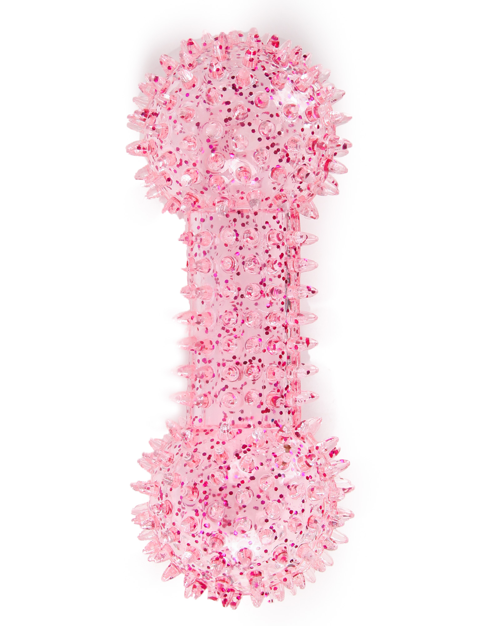 Игрушка для собак Barbaks Массажная кость Кругляш Розовая 15.5см - фото 3