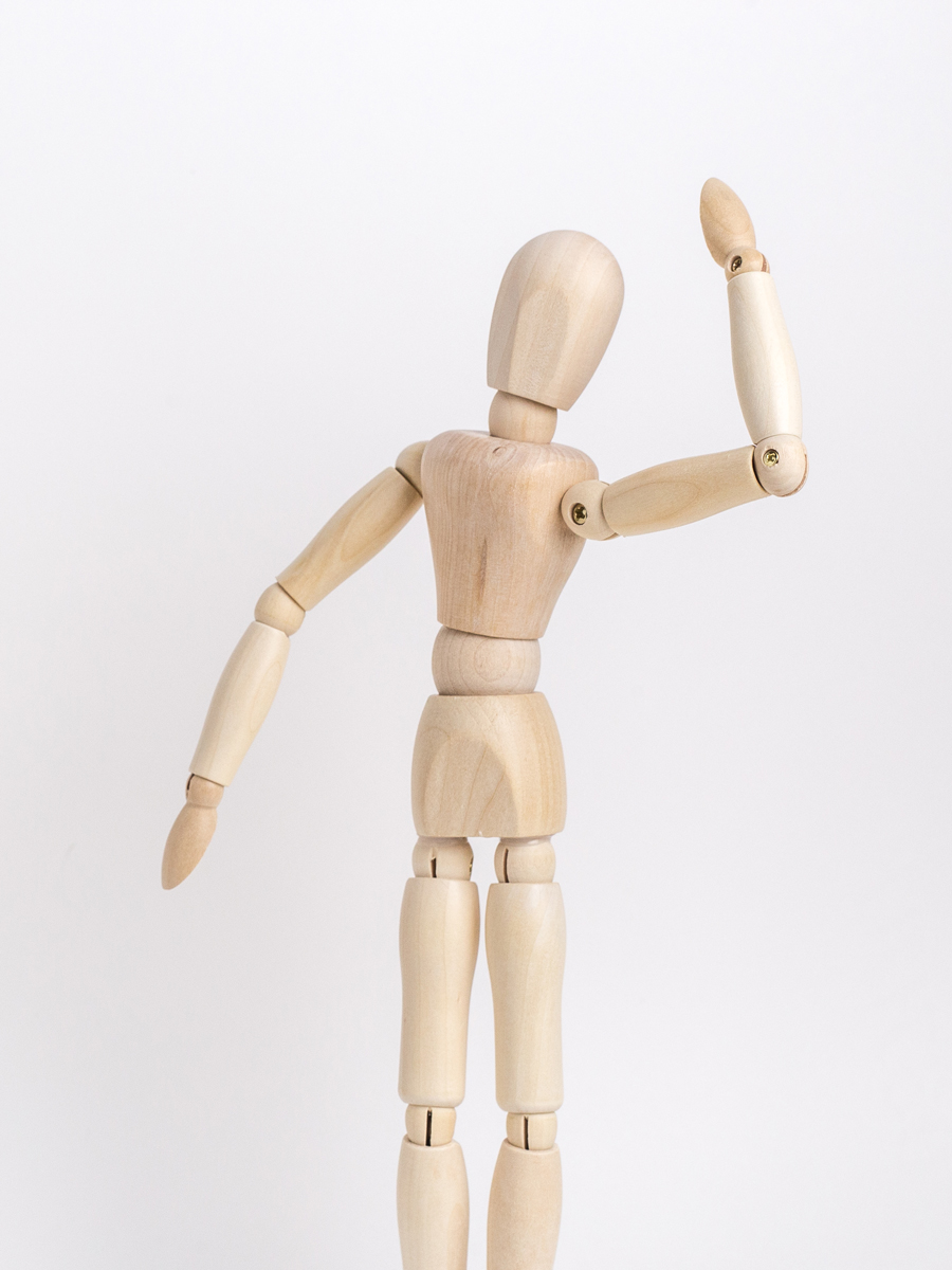 Манекен для рисования Малевичъ женский деревянный 30 см - фото 9