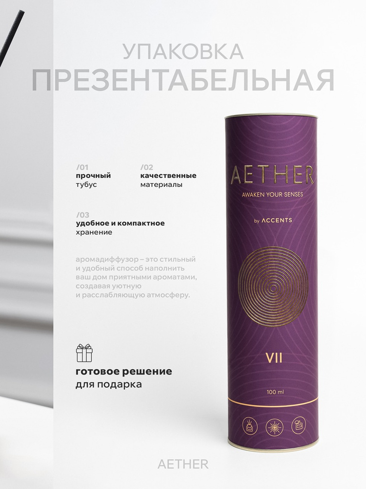 Диффузор с сухоцветами в Премиум тубусе Accents Mousse d’Ambre - фото 4